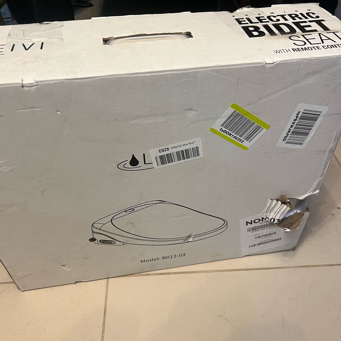 LEIVI - Asiento de inodoro con bidé eléctrico inteligente