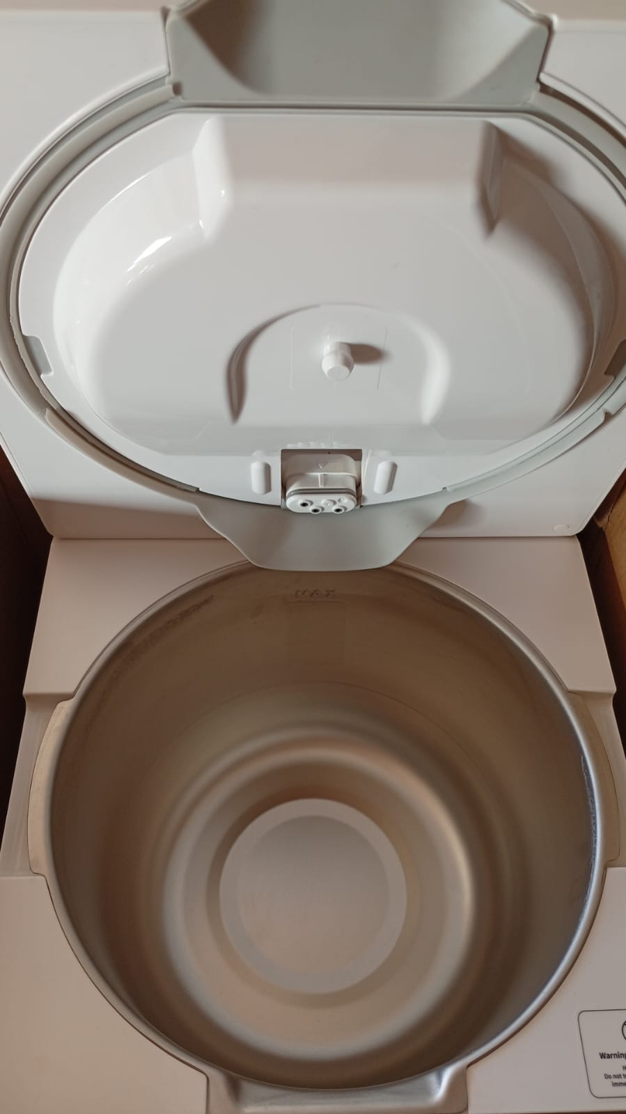 Humidificador híbrido, Carepod, acero inoxidable frío/cálido (USADO).