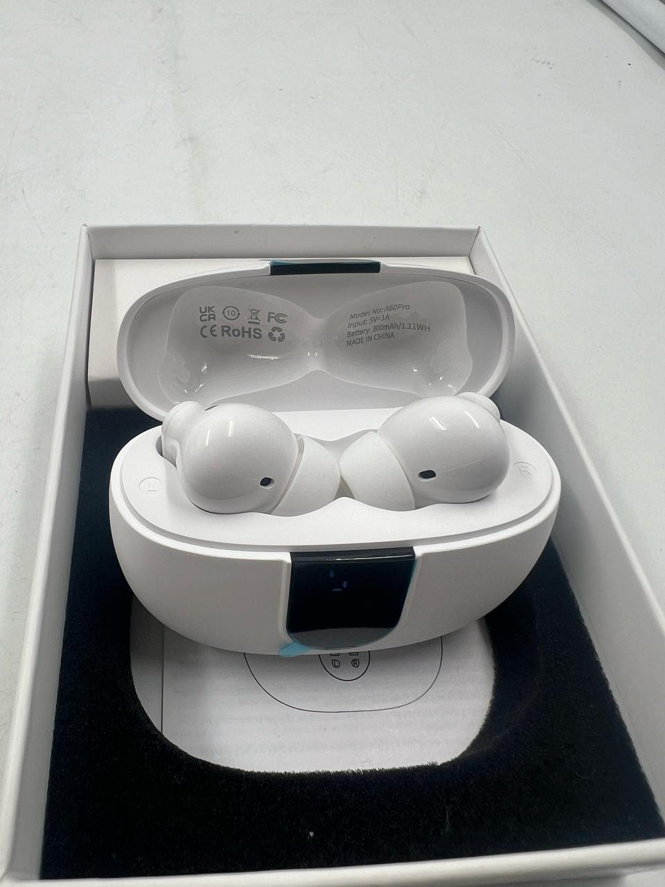 Auriculares A60 PRO inalámbricos Bluetooth 5.3 40 hrs de reproducción