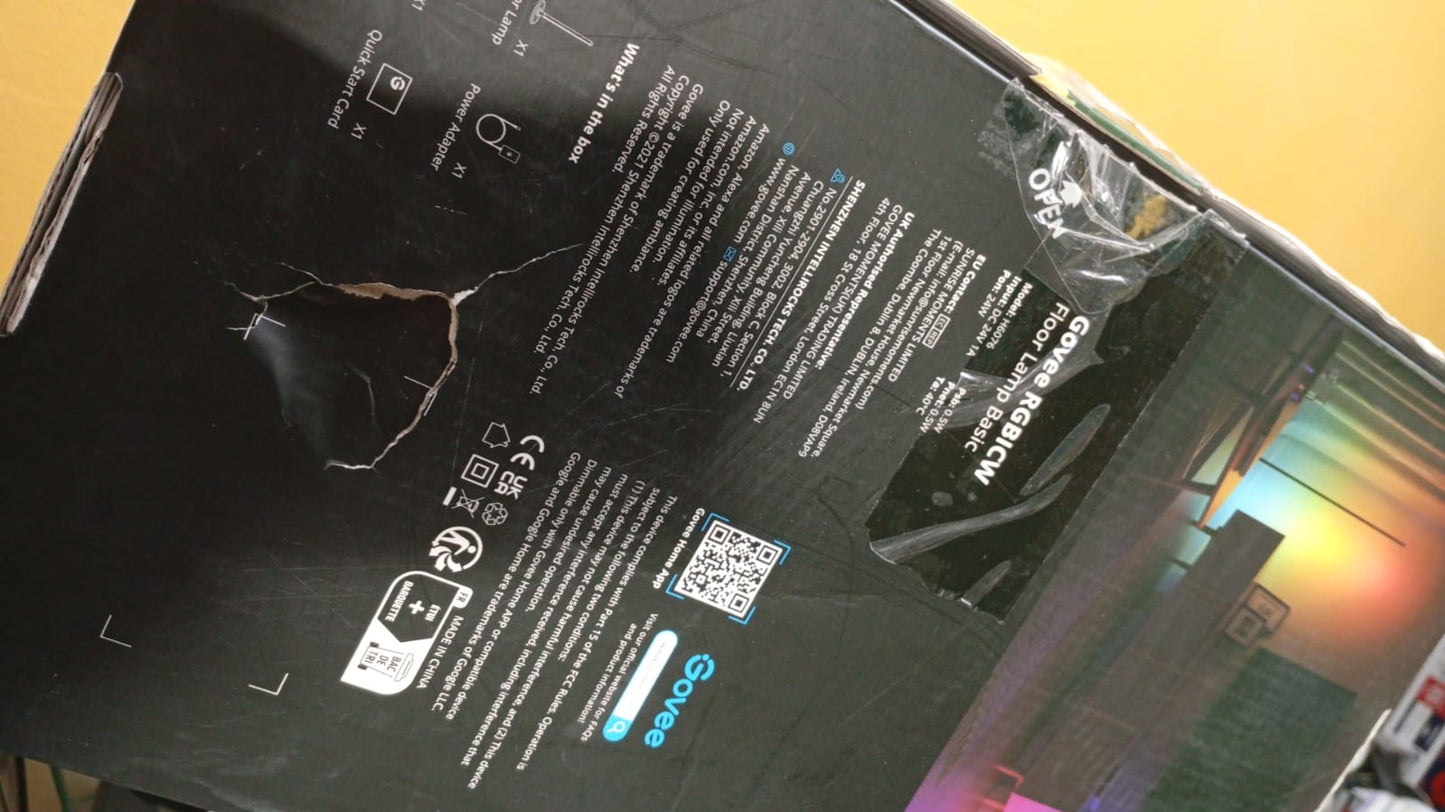 Lámpara de pie básica, Govee RGBICW, funciona con Alexa.