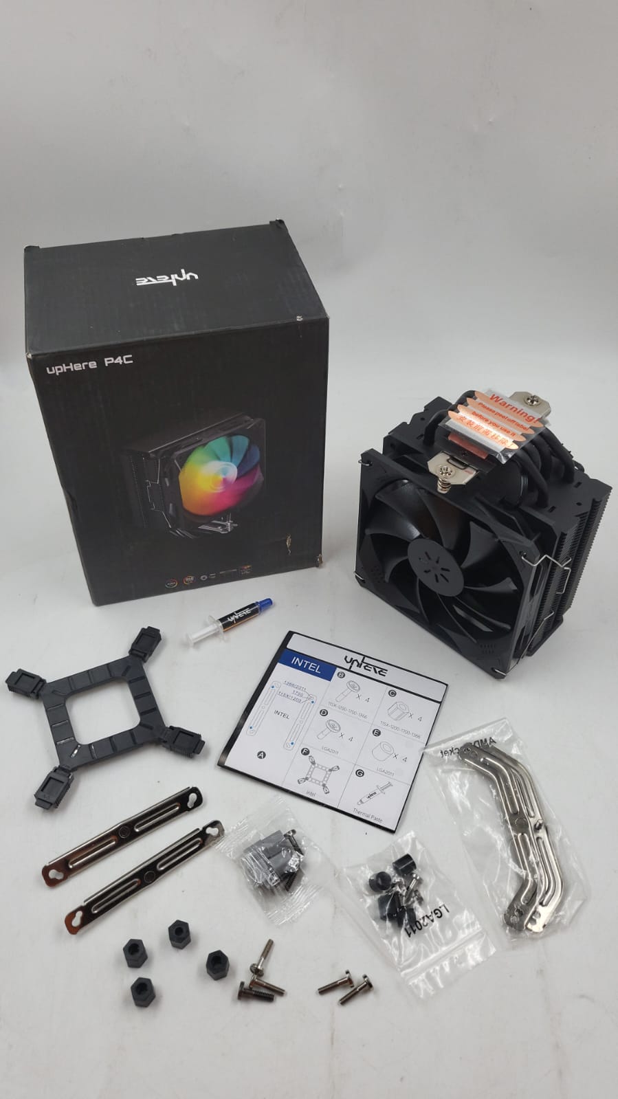 UpHere P4K Enfriador de aire de CPU de 0.236 in x 4 tubos de calor de cobre