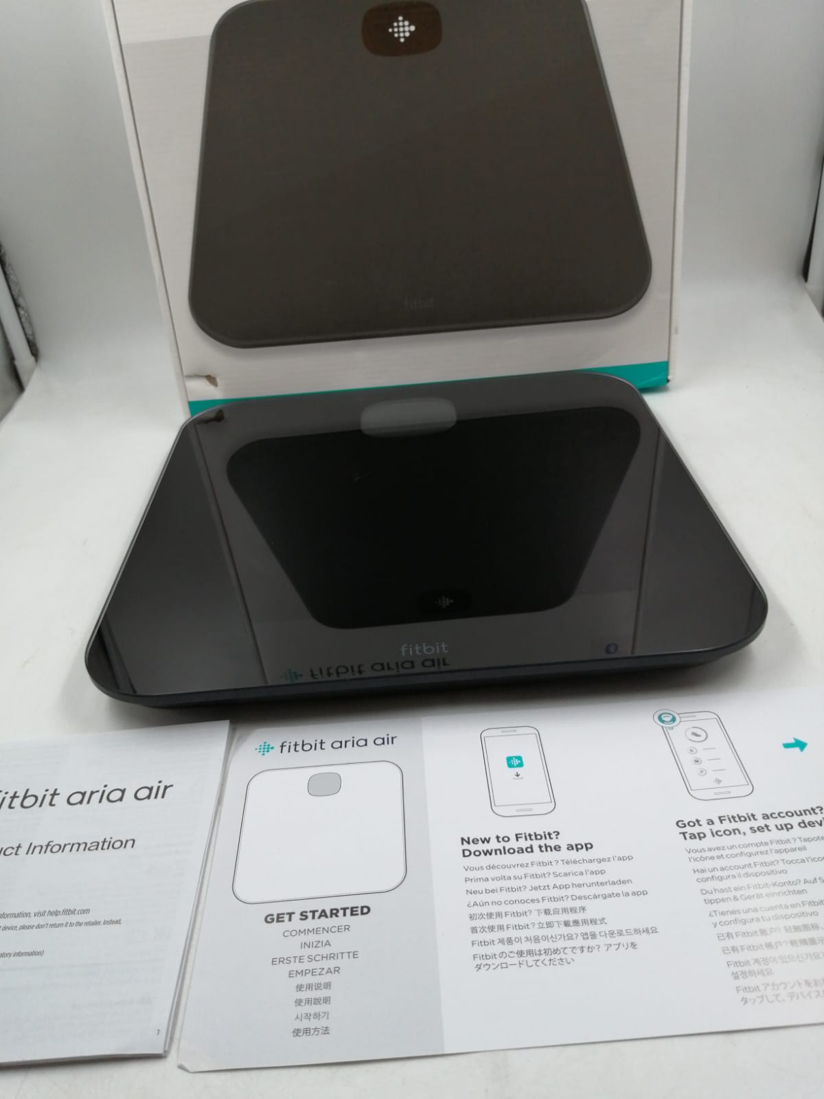 Fitbit Báscula Inteligente Aria Air, Negro