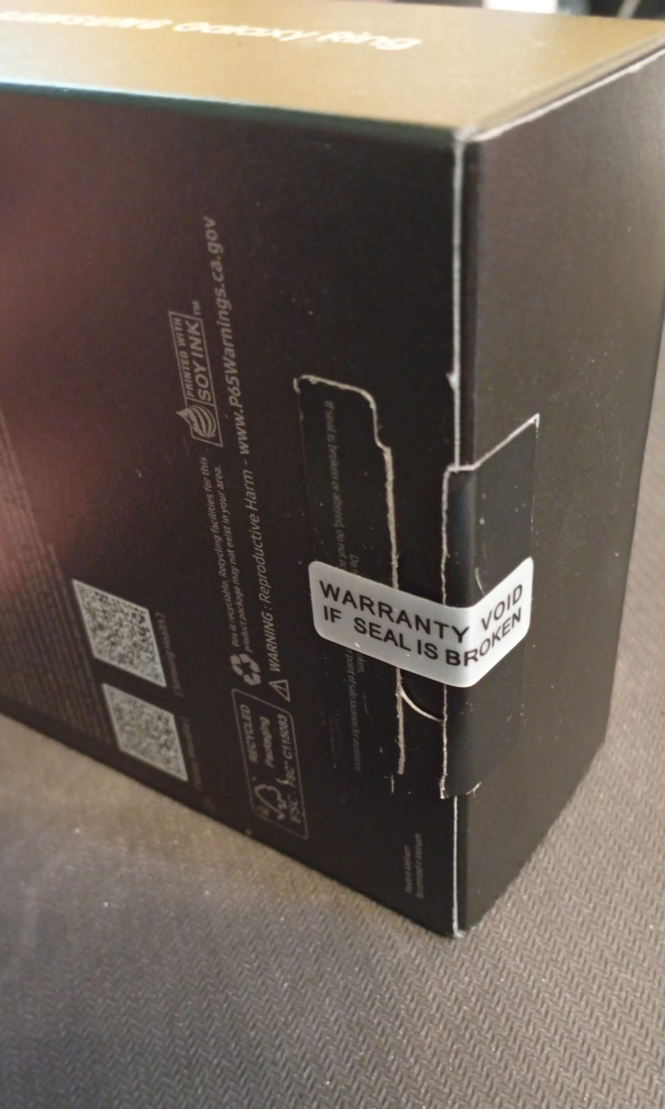 SAMSUNG Galaxy, Smart Ring, Color Negro, Talla 12.