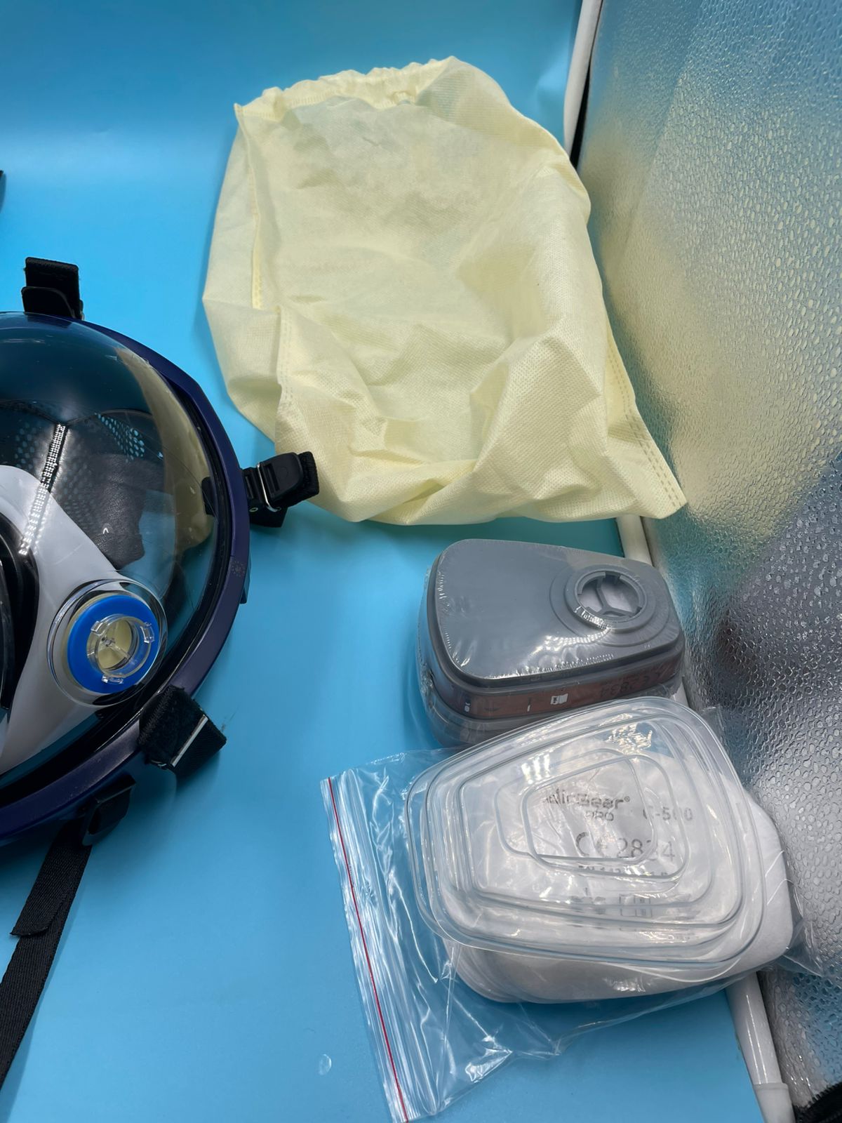 AirGearPro G-750 Respirador Máscara facial completa con filtros A1P2 anti-gas.