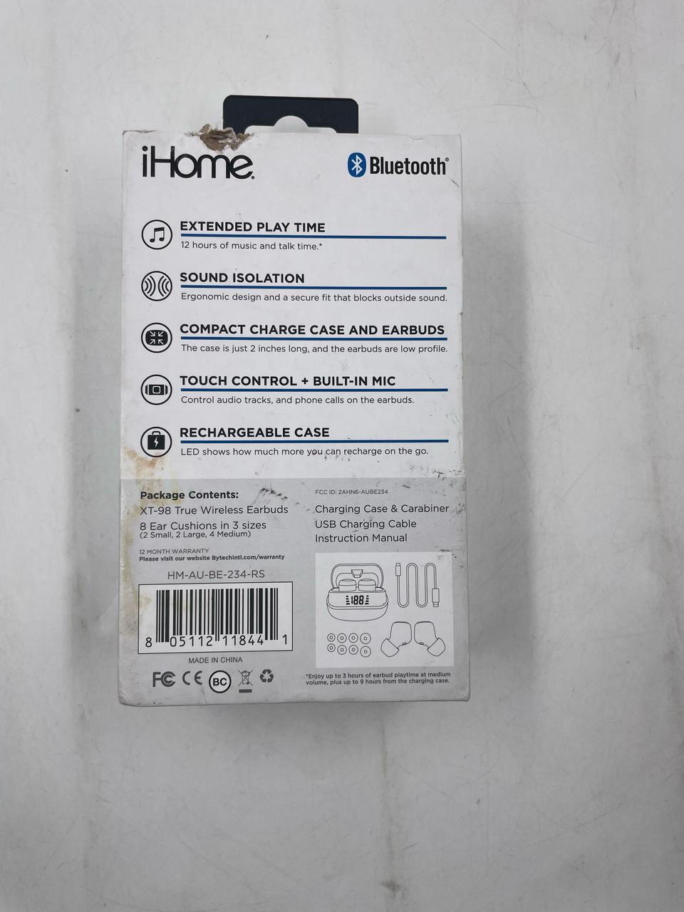 AUDIFONOS TWS IHOME XT-98 ROSA.