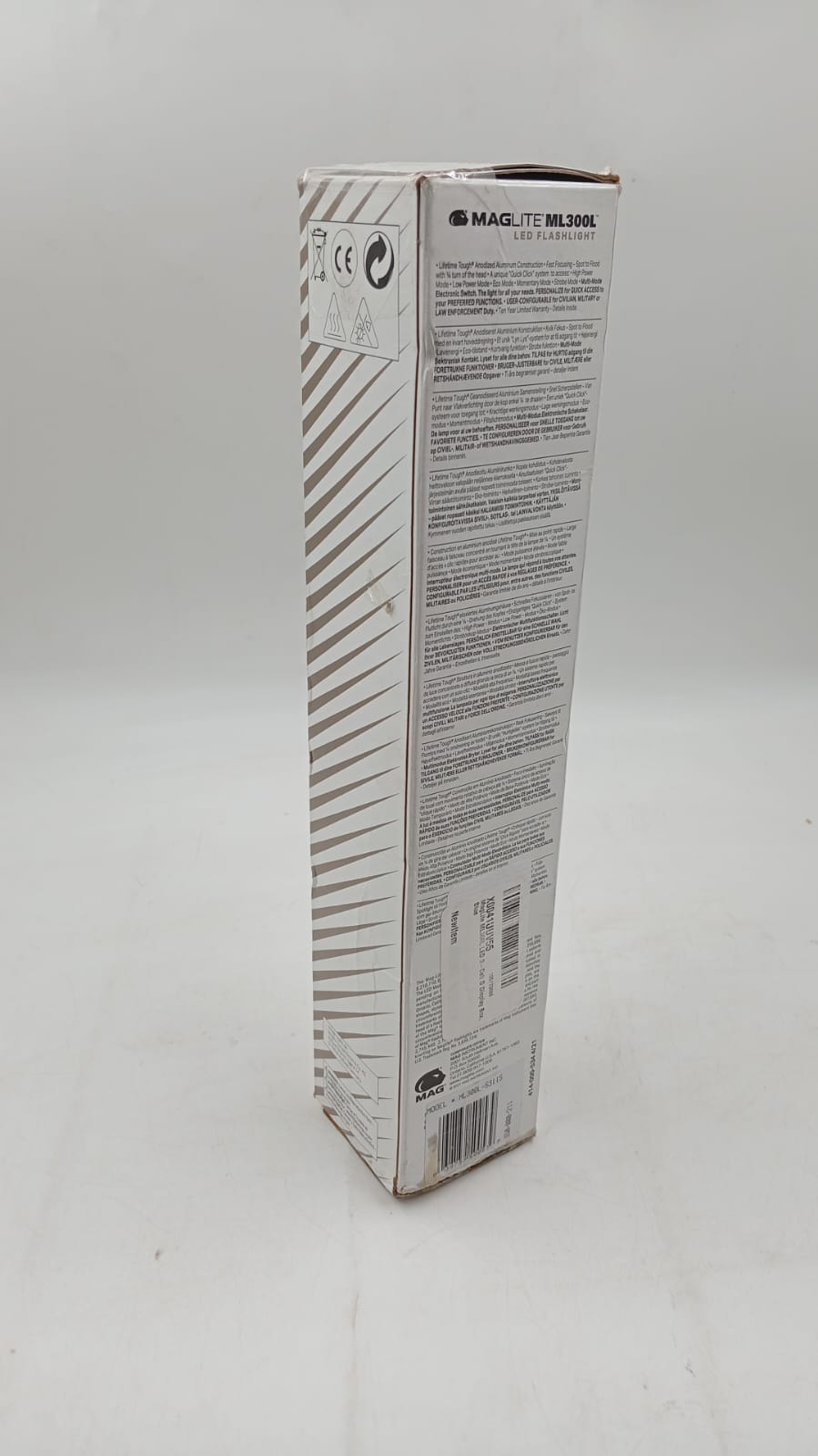 Lampara Maglite LED, de 3 celdas, cuerpo de aluminio azul.