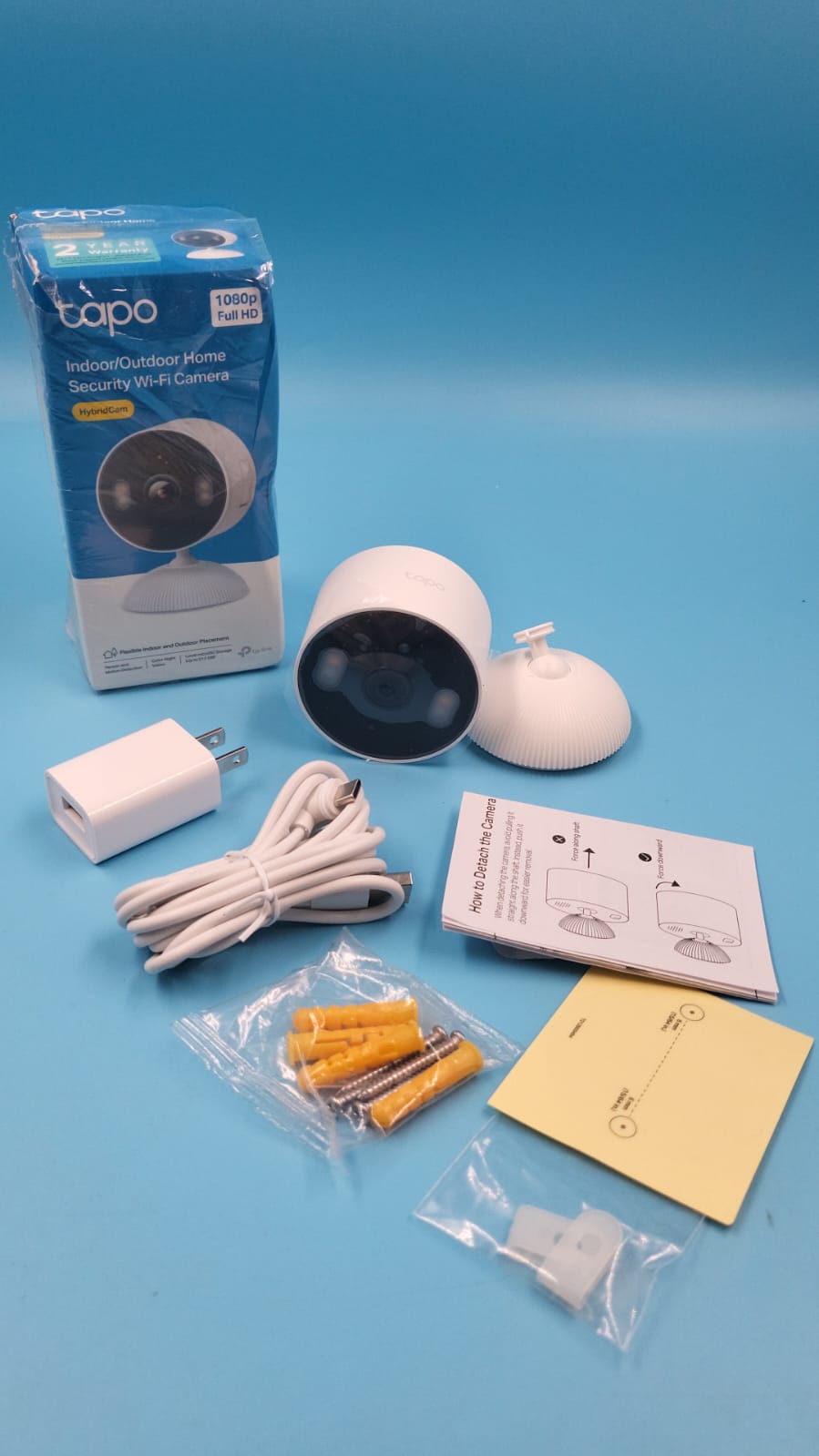 Tapo 1080p Cámara de seguridad para interiores y exteriores .