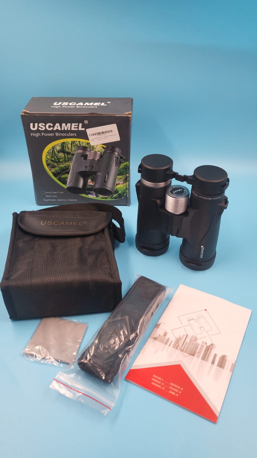 Binoculares Prismáticos de alta potencia de 8 x 42 con prisma BAK4.