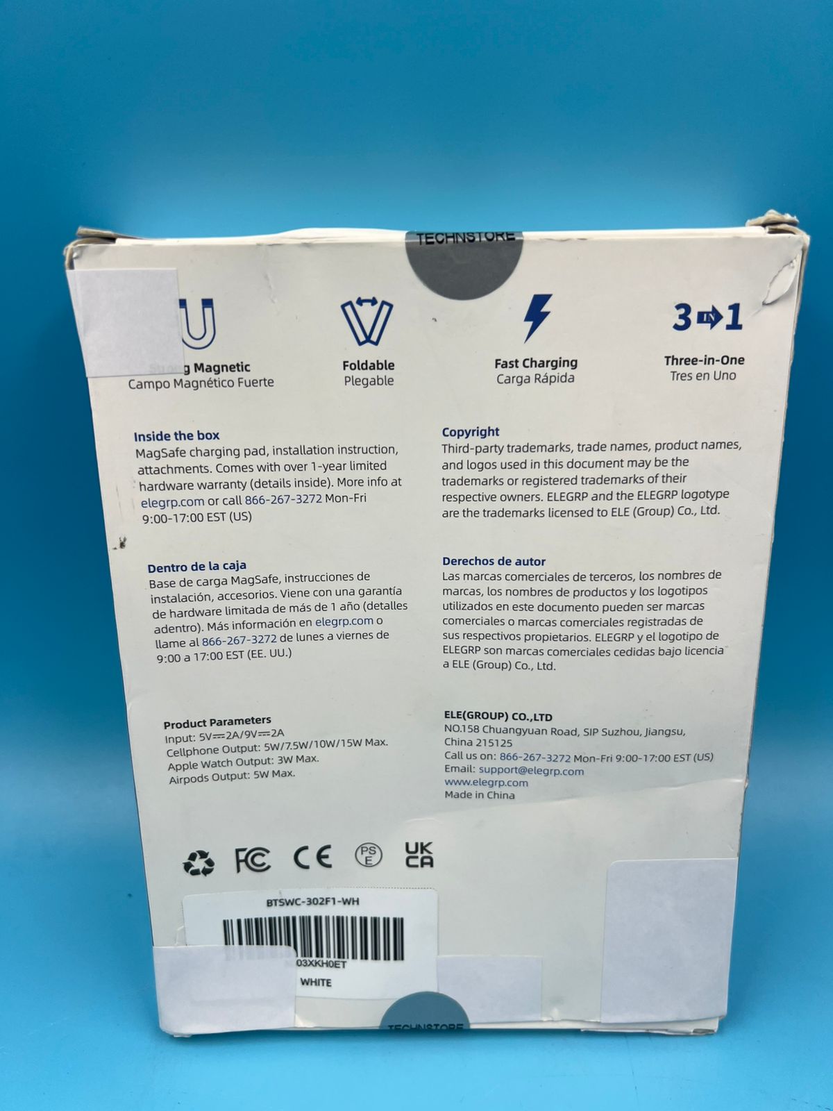 Estación de carga inalámbrica de Apple ELEGRP 3 en 1