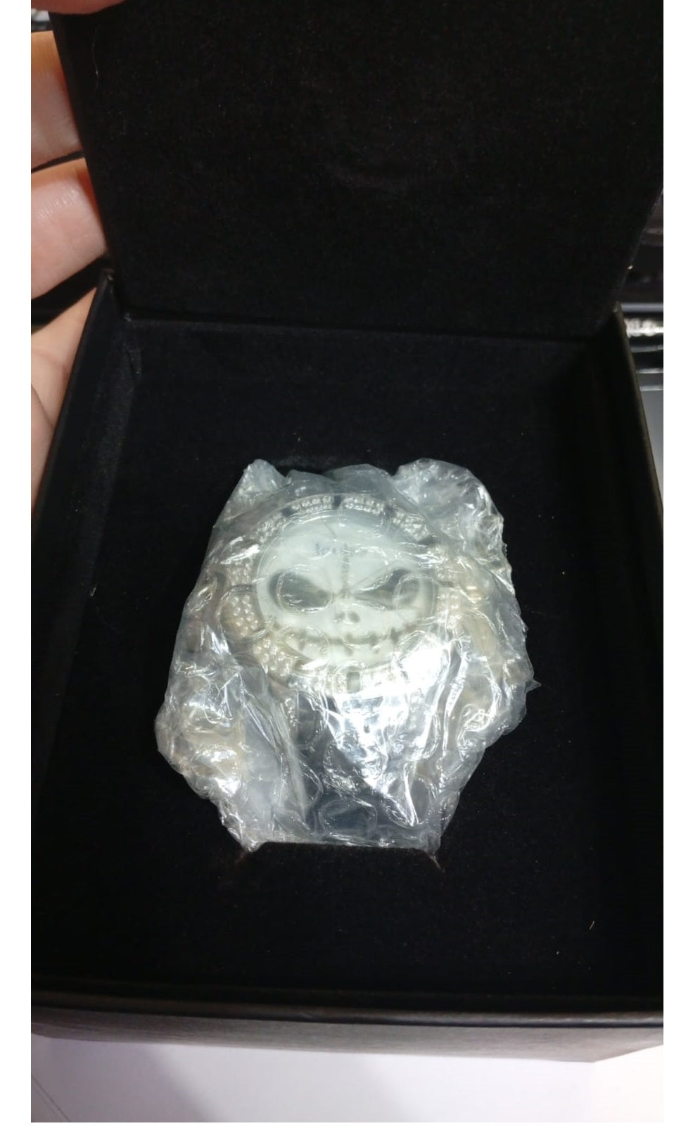 Reloj de cuarzo, JEULIA, Correa de cuero, Jack Skellington.