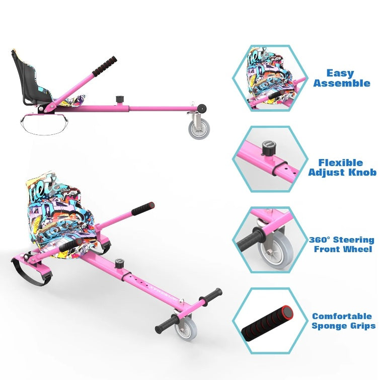 Go Kart, asiento ajustable con longitud de chasis para 6.5", 8" y 10".