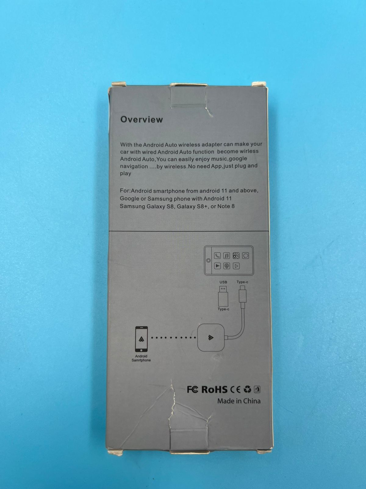 Adaptador inalámbrico Kiuudre Android USB y tipo C