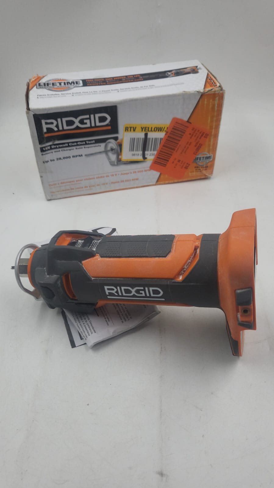 Herramienta giratoria de 18 V RIDGID R84730B USADO