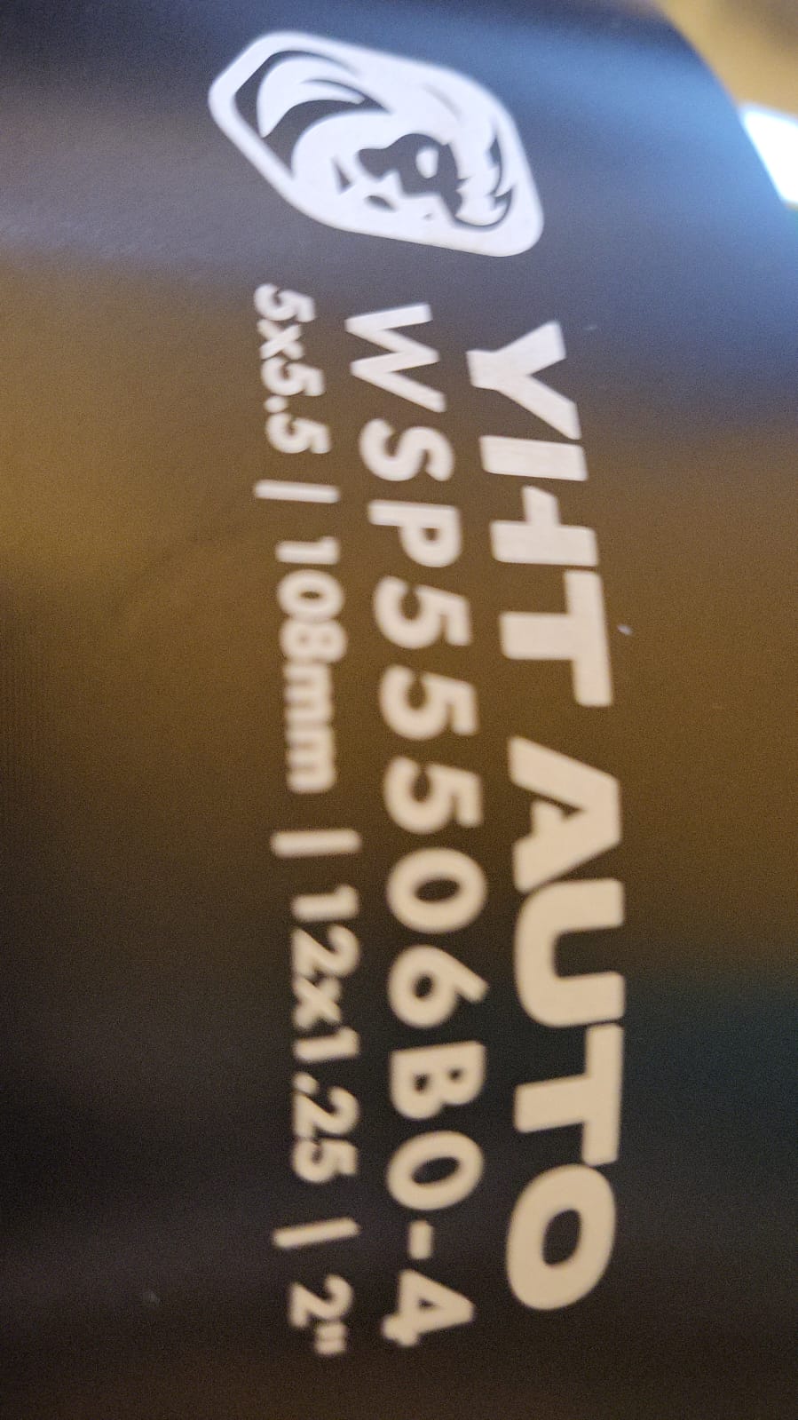 Par de espaciadores 5x5.5/108mm/12x1.25/2" YHT Auto WSP55506B0-4