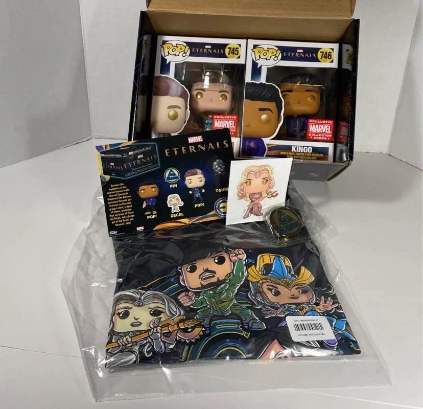 Funko Pop! Marvel: Eternals Collector Corps. Caja de suscripción.