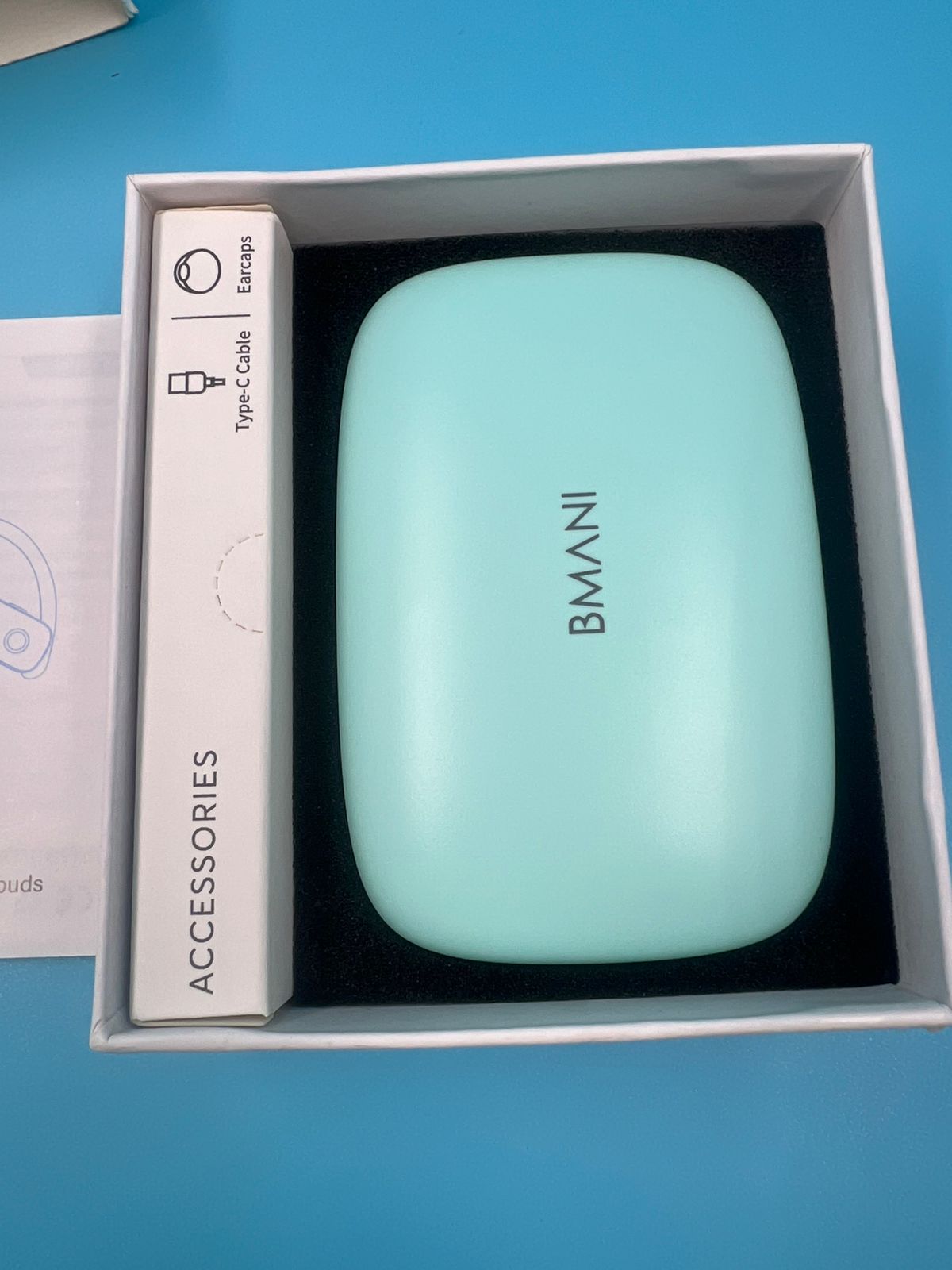 Auriculares inalámbricos Bluetooth BMANI celeste