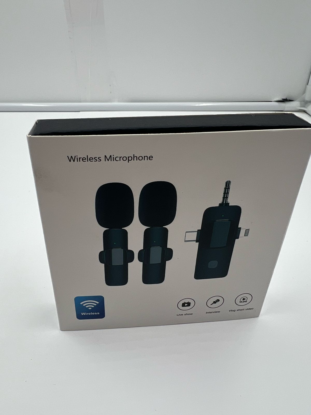 Micrófono inalámbrico iPhone, Android y cámara