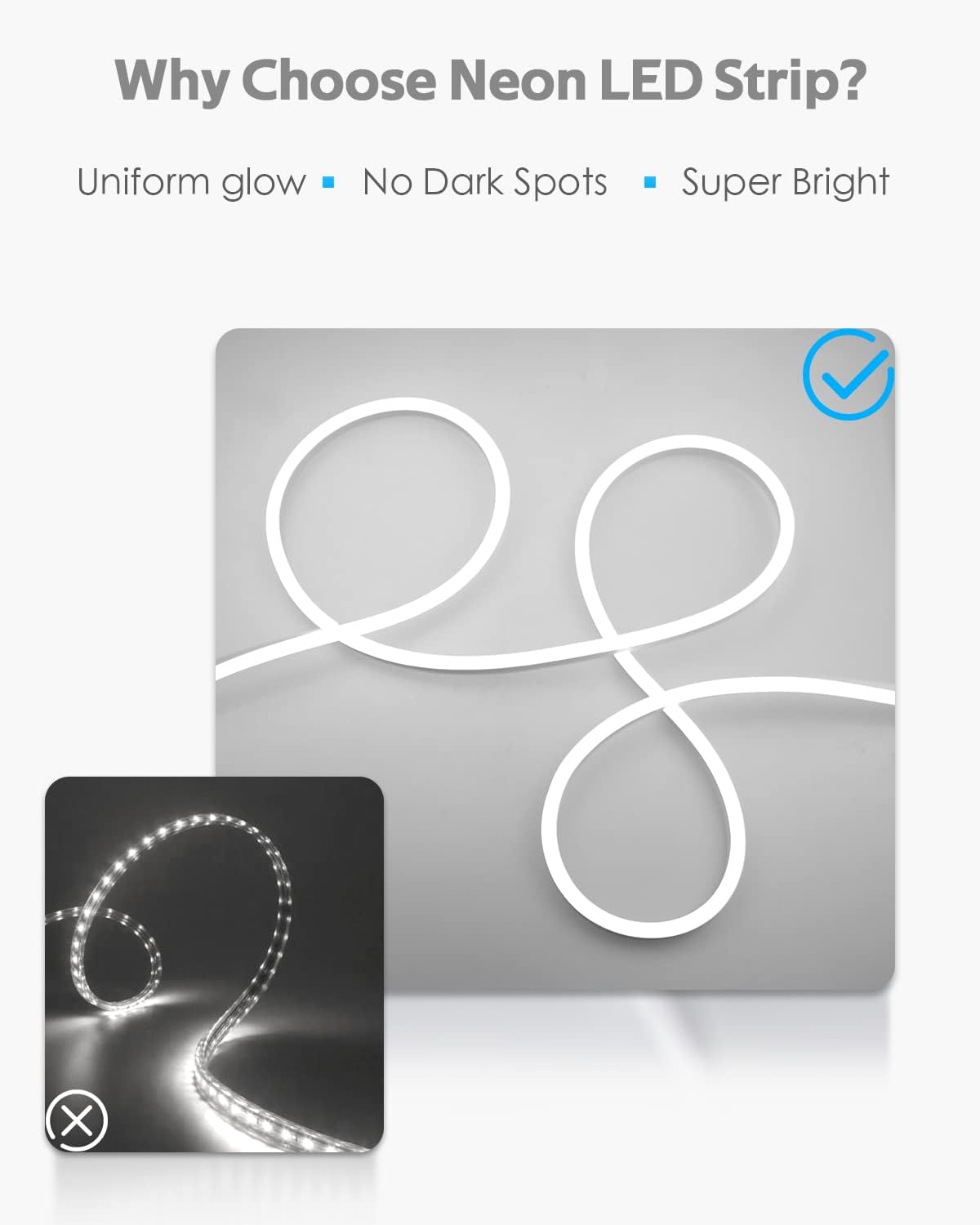 Samsion, Tira De Luces Led, 100ft, Impermeables, Regulables.