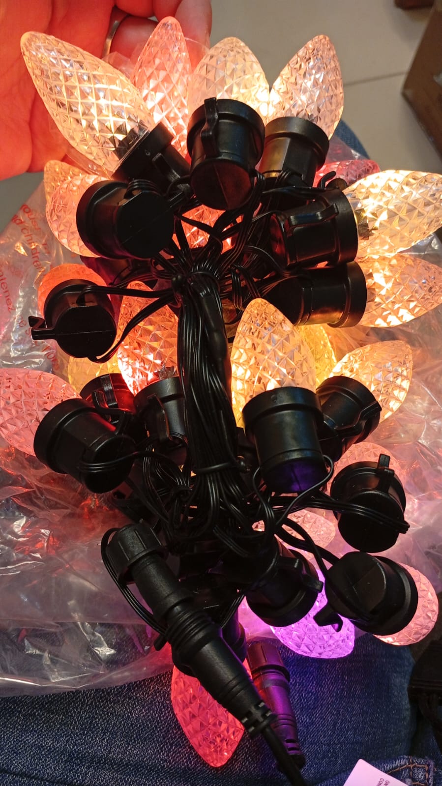 Luces de Navidad inteligentes, C9 para exteriores, 65.6FT.