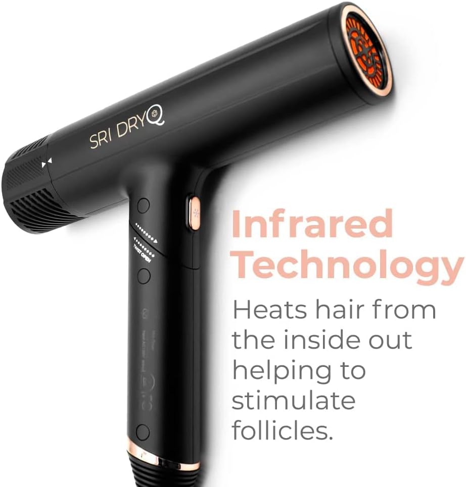 SRI DryQ, Secador de pelo para peluquería, ligero. (USADO).