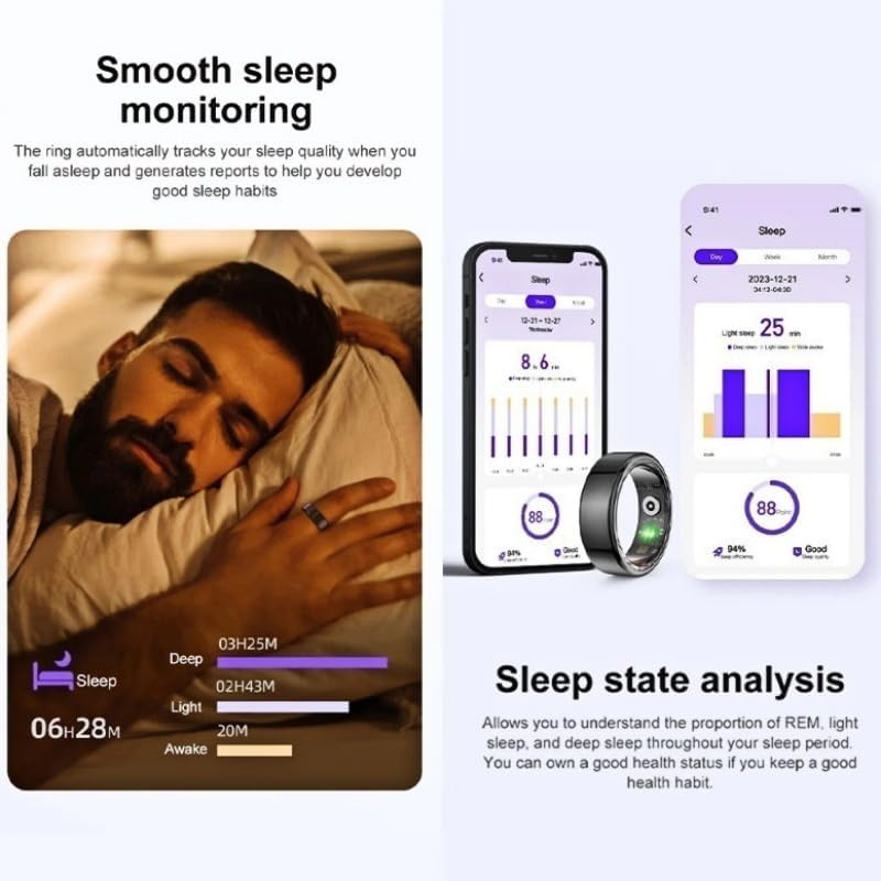 Anillo inteligente, Health Tracker, IP68, JYouPro App