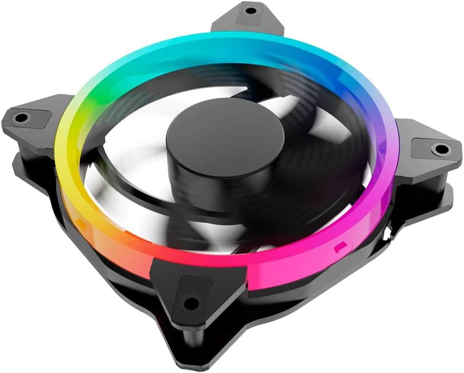 Ventilador para PC Ocelot Gaming OGF01. 120 mm, Iluminación tipo arcoíris