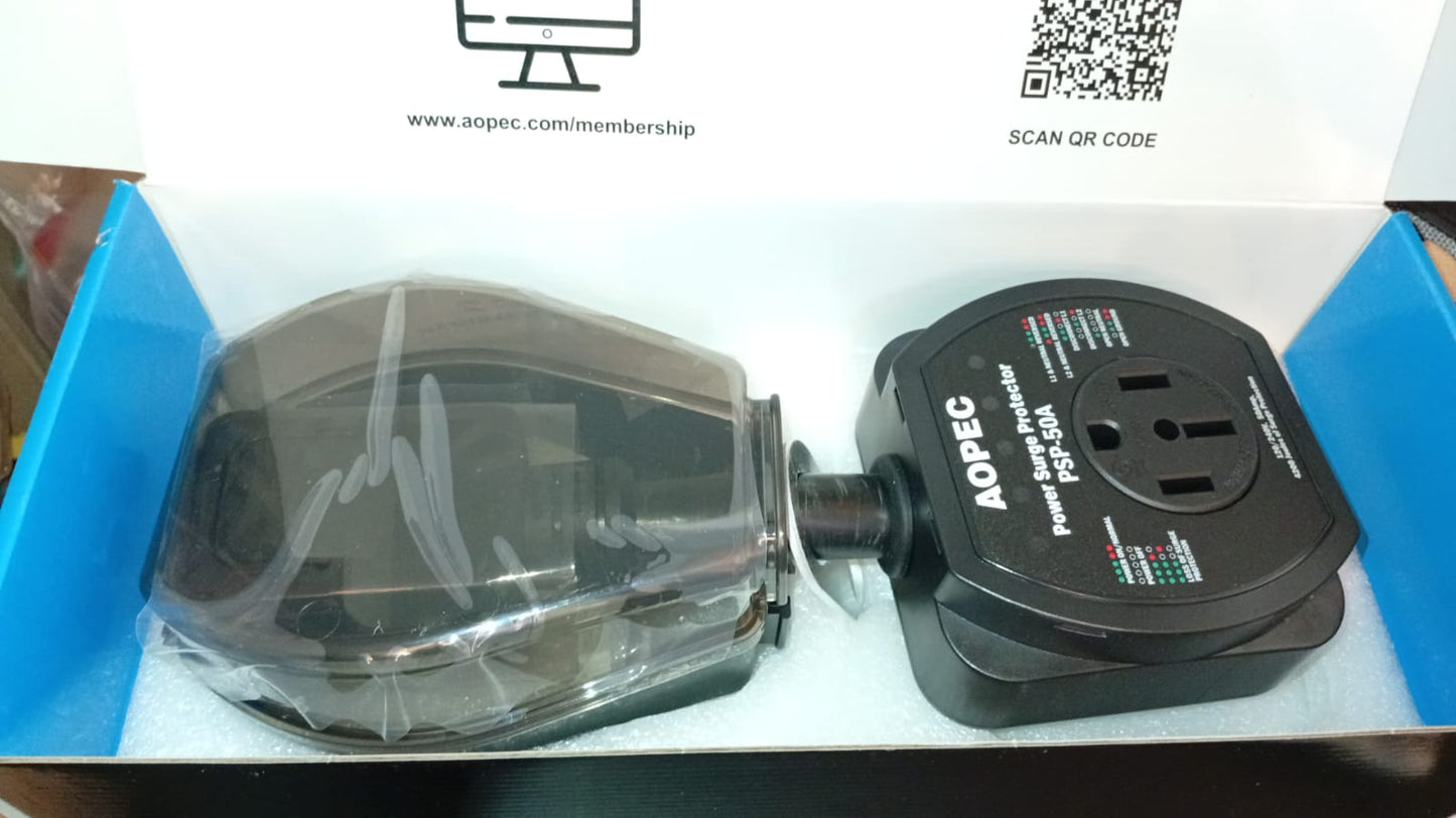 Protector contra sobretensiones AOPEC para RV'S, (DETALLE).