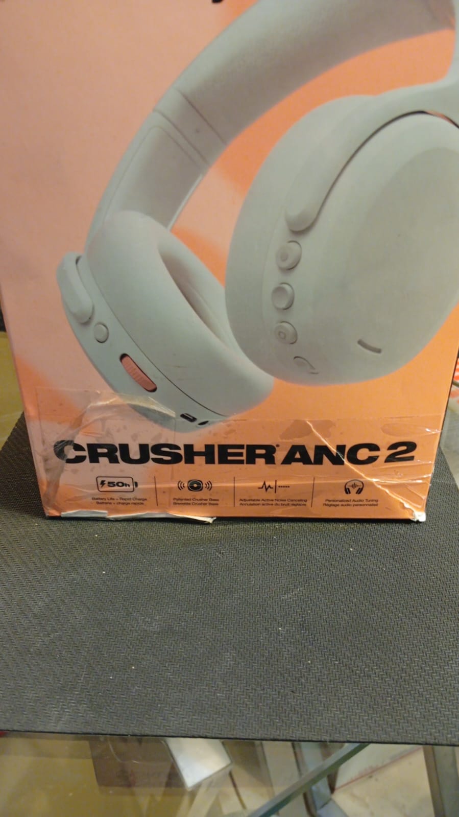 Audifonos Skullcandy Crusher ANC 2, Blanco, (USADO).