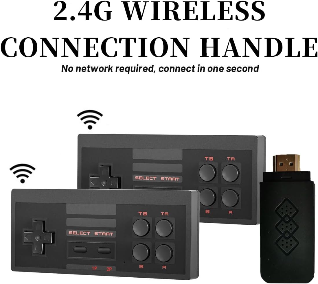 Extreme Mini caja de juegos con 2 controladores inalámbricos.