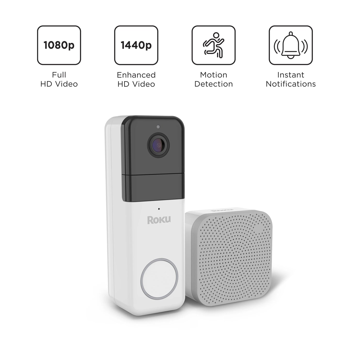 Timbre y timbre video con cable Roku Smart Home.