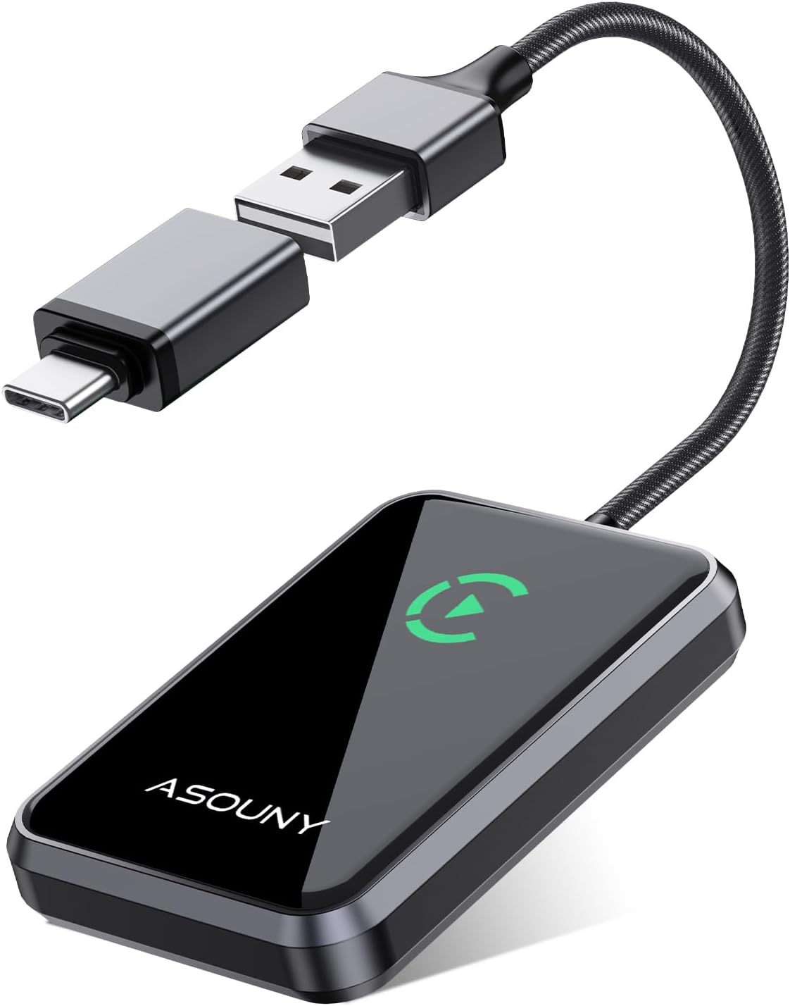 Adaptador inalámbrico CarPlay Plug and Play Asouny