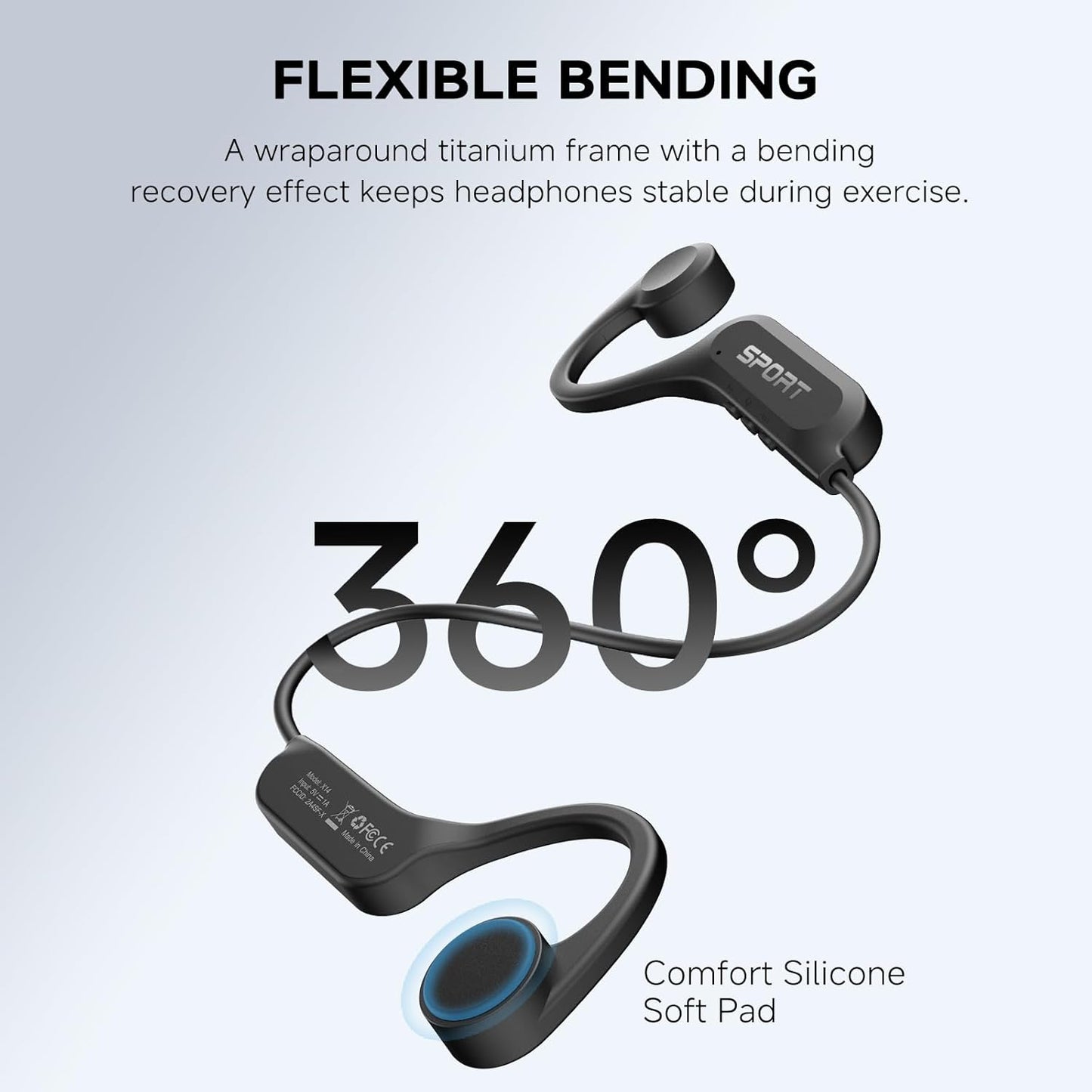 Auriculares de conducción ósea X14 Yorlu deportivos