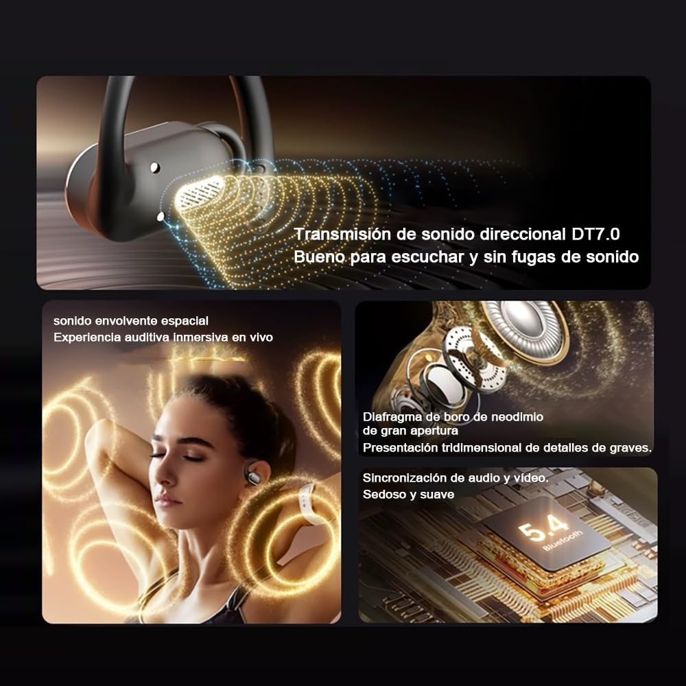 Auriculares Abiertos Bluetooth 5.3 Deportivos M57
