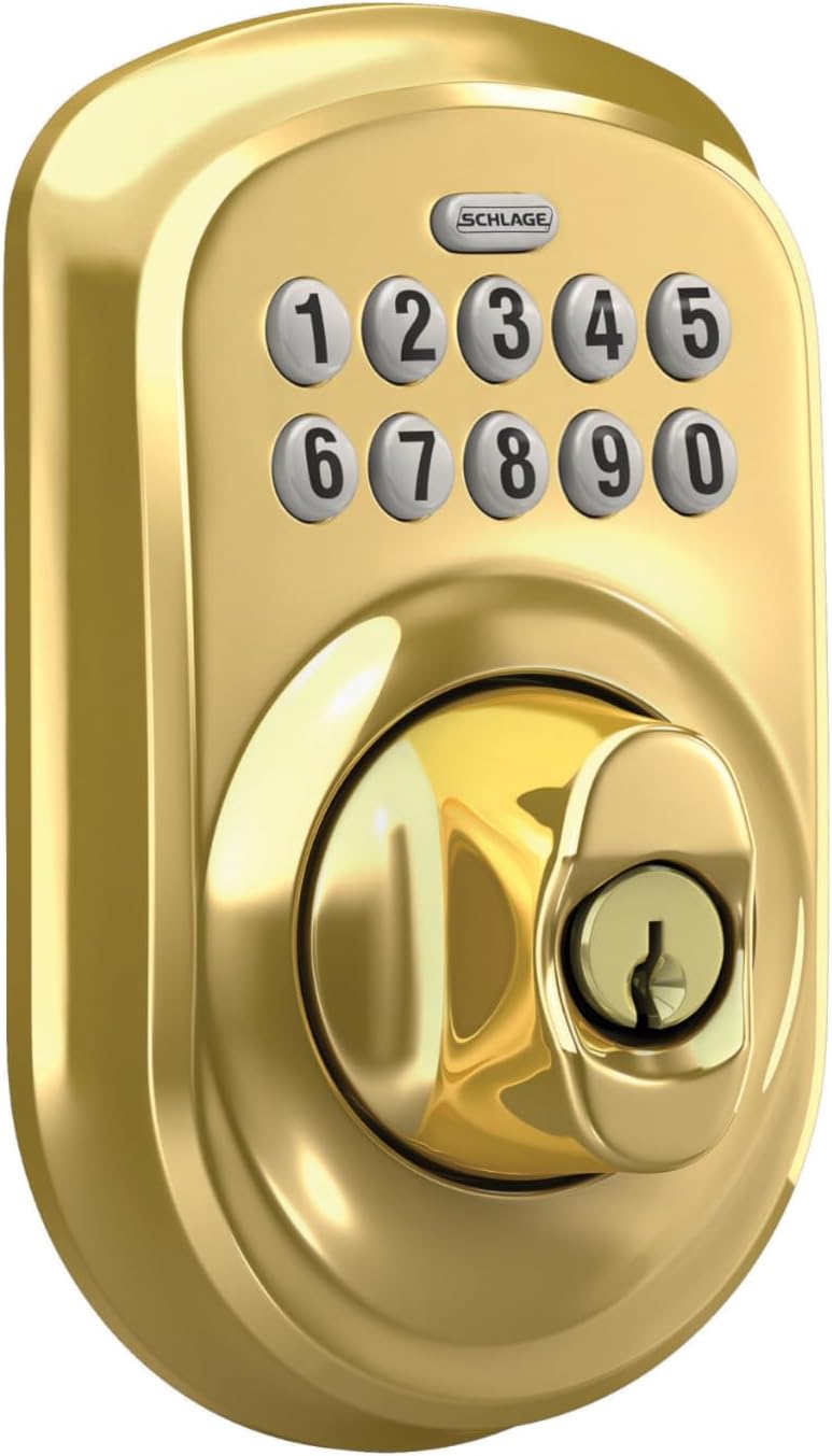 Cerrojo de seguridad Plymouth BE365 V PLY 505 con teclado, Schlage