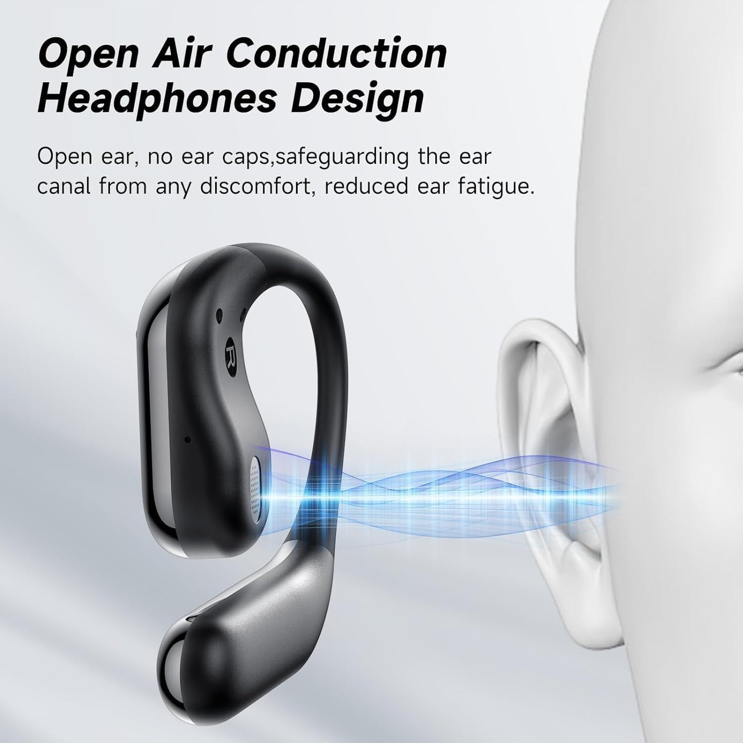 Auriculares con conducción ósea abierta Bluetooth 5.4.