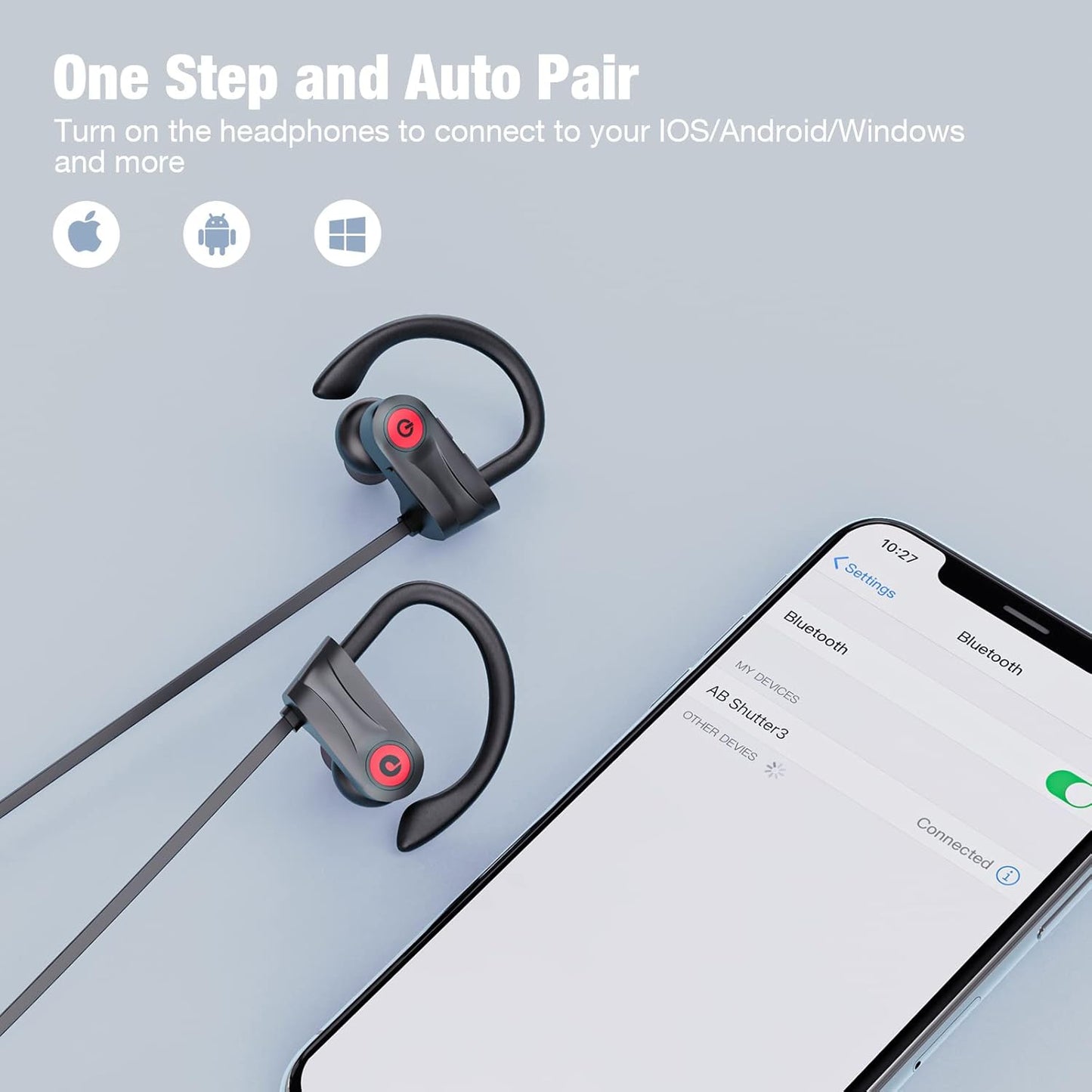 Auriculares U18 inalámbricos con 16hrs de reproducción, impermeables