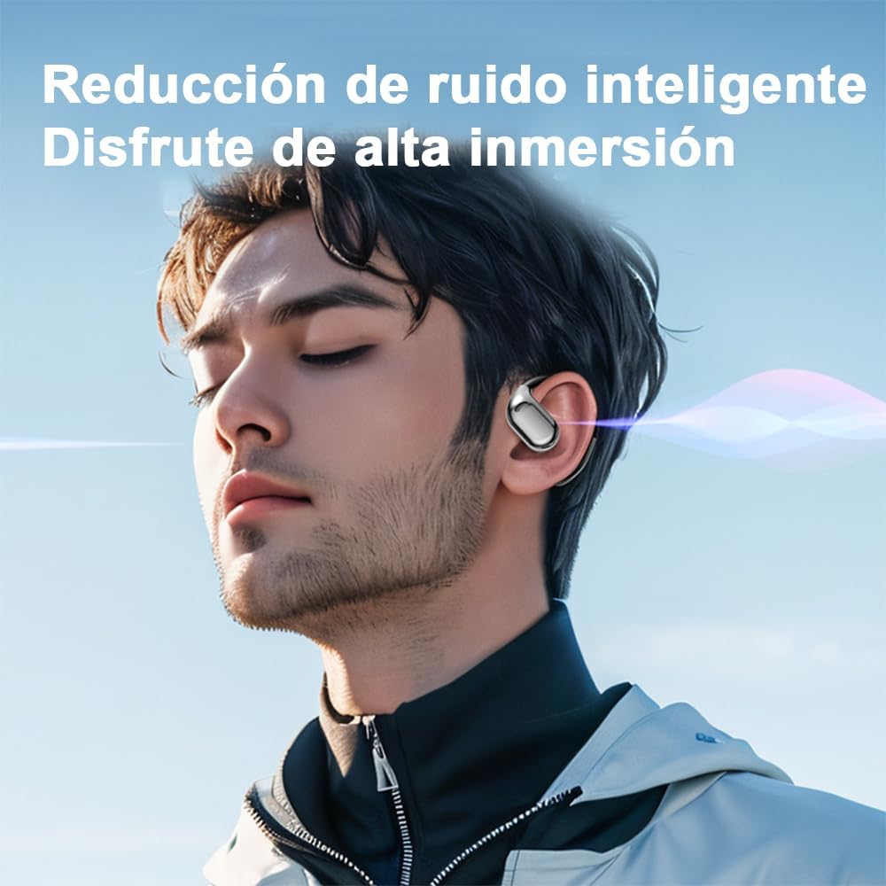 Audífonos Inalámbricos Bluetooth 5.4 Deportivos con Ganchos.