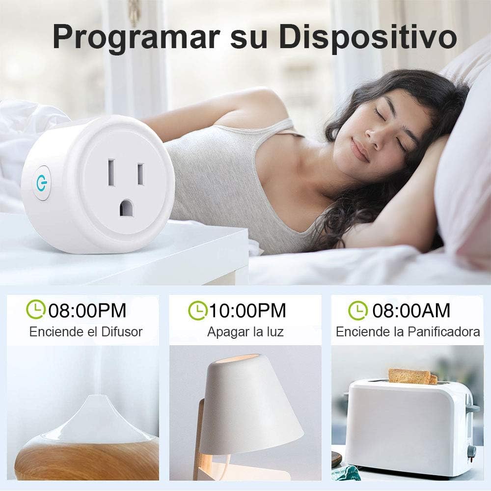 Wifi Smart Plug, Enchufe Inteligente Mini Outlets.