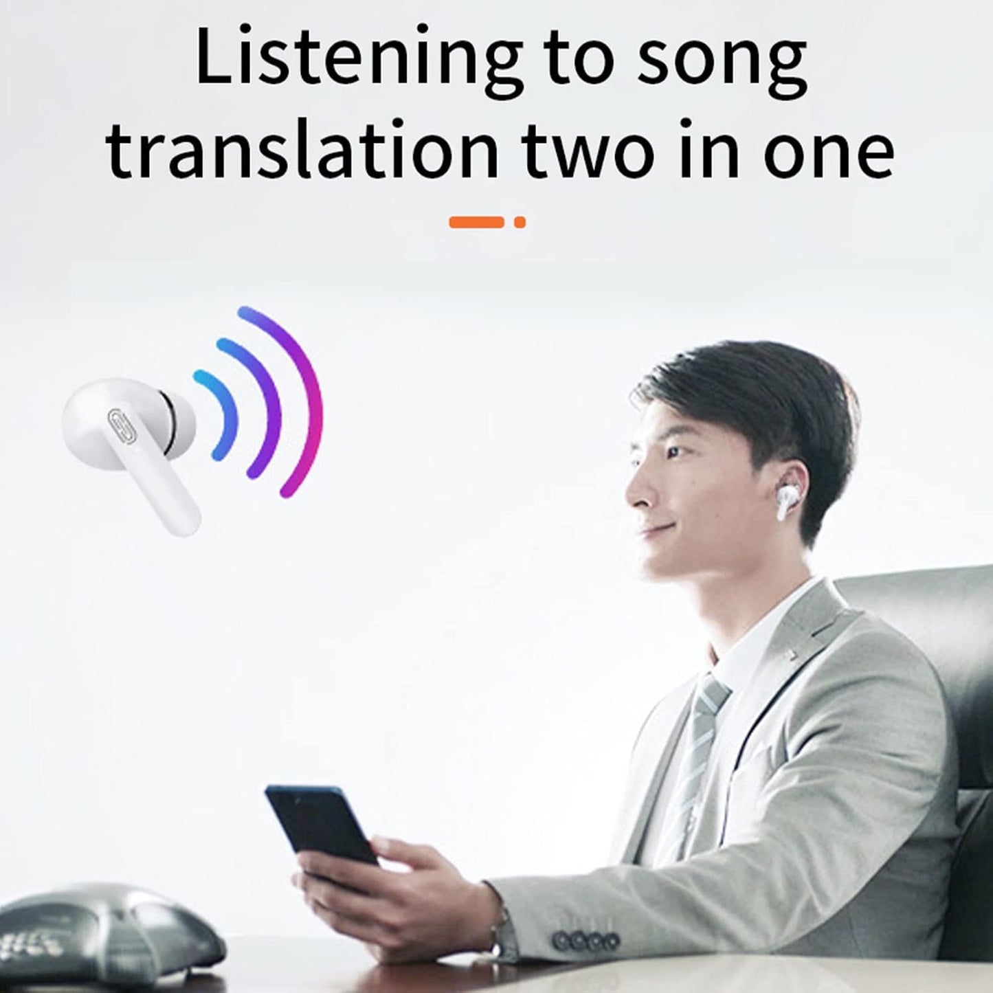 Audífonos de traductor de idiomas Y113 con 9 modos