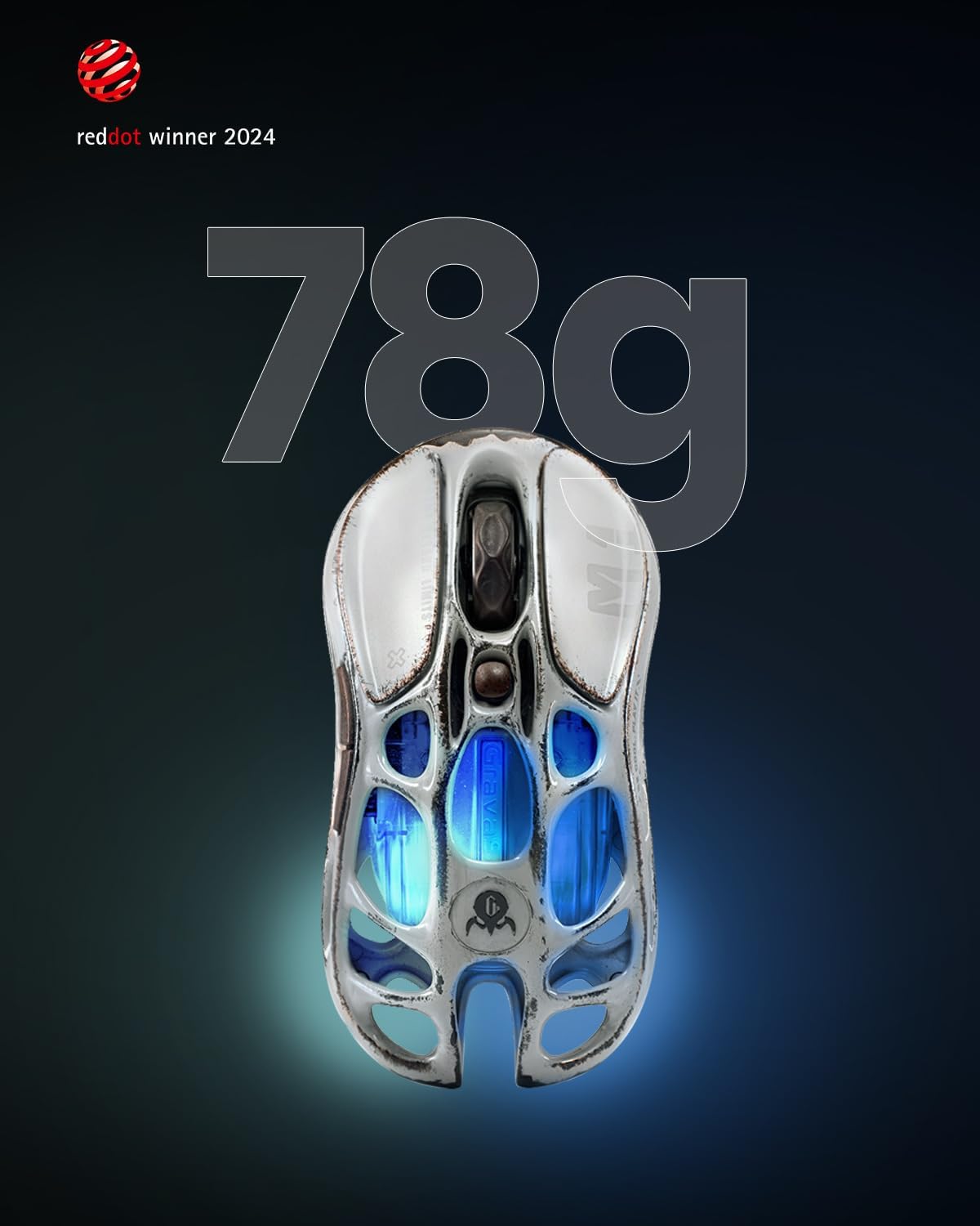 Mouse inalámbrico para juegos GravaStar Mercury M1Pro