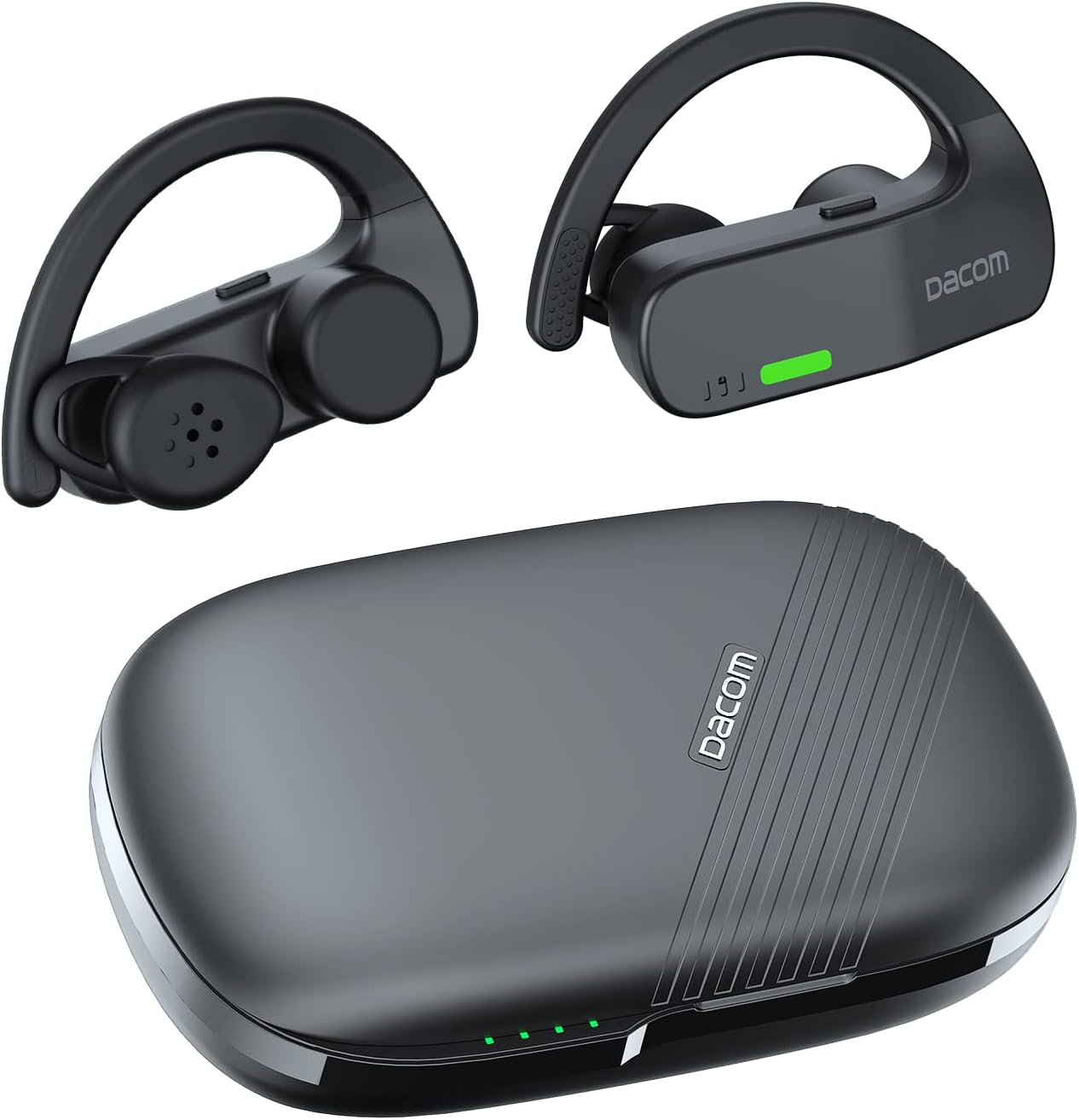DACOM - Auriculares inalámbricos de conducción ósea con auriculares Bluetooth.