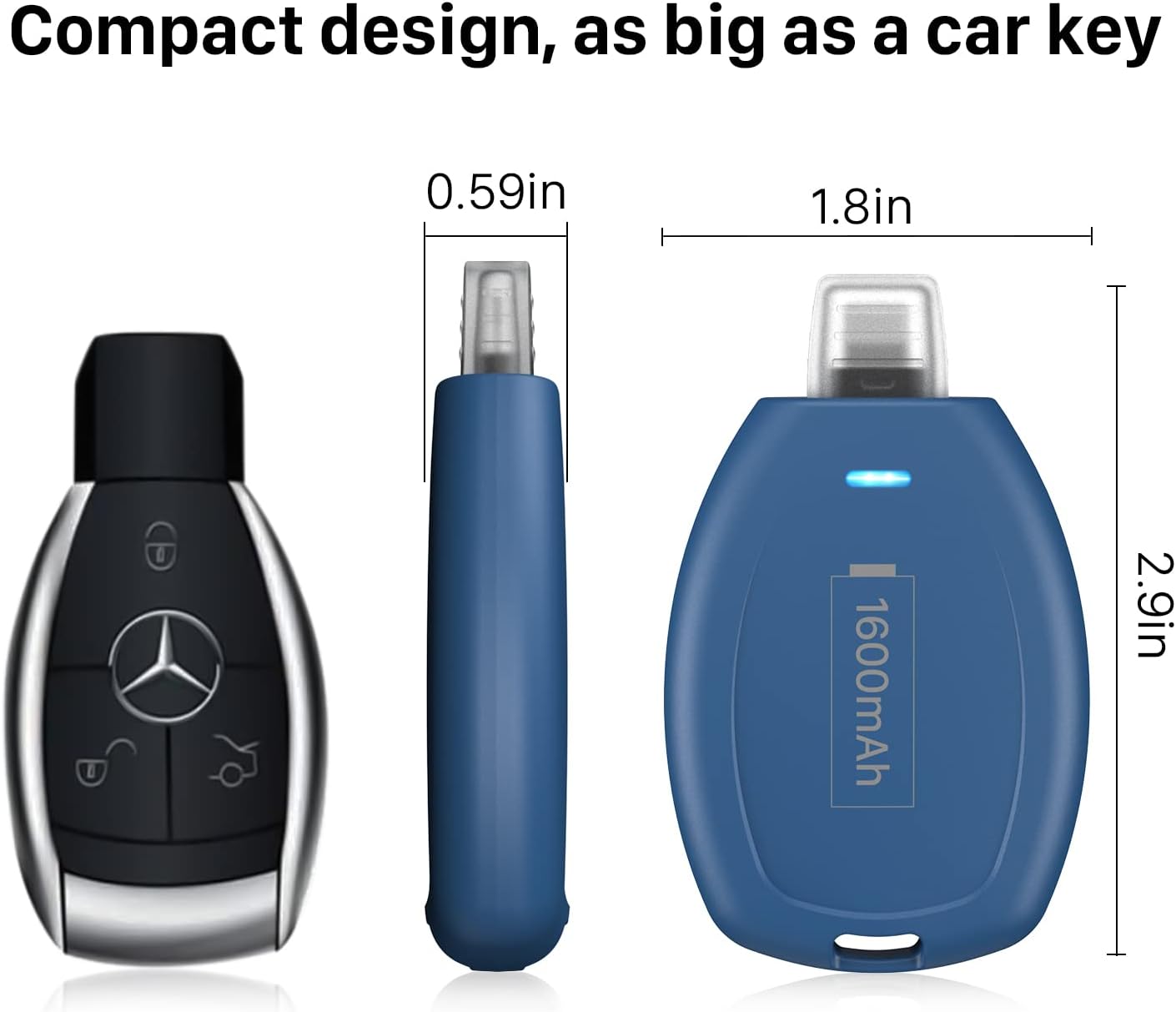 Cargador portátil con llavero paquete 2 (USADO)