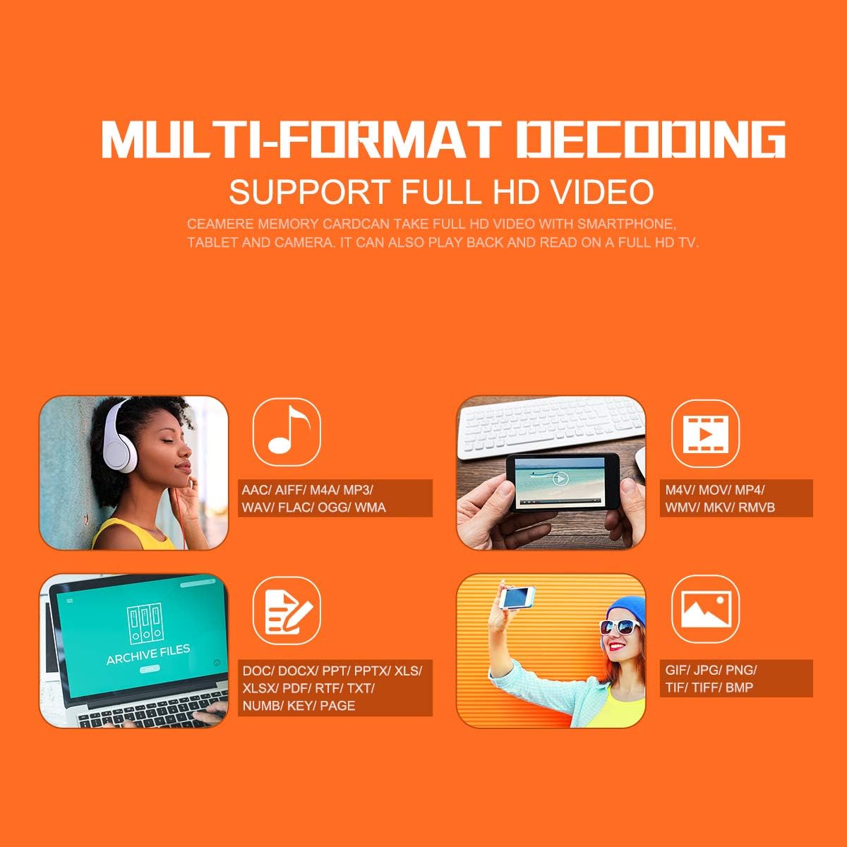 Tarjeta Micro SD de 1 TB, alta velocidad, computadora, tablet, cámara, Cell.