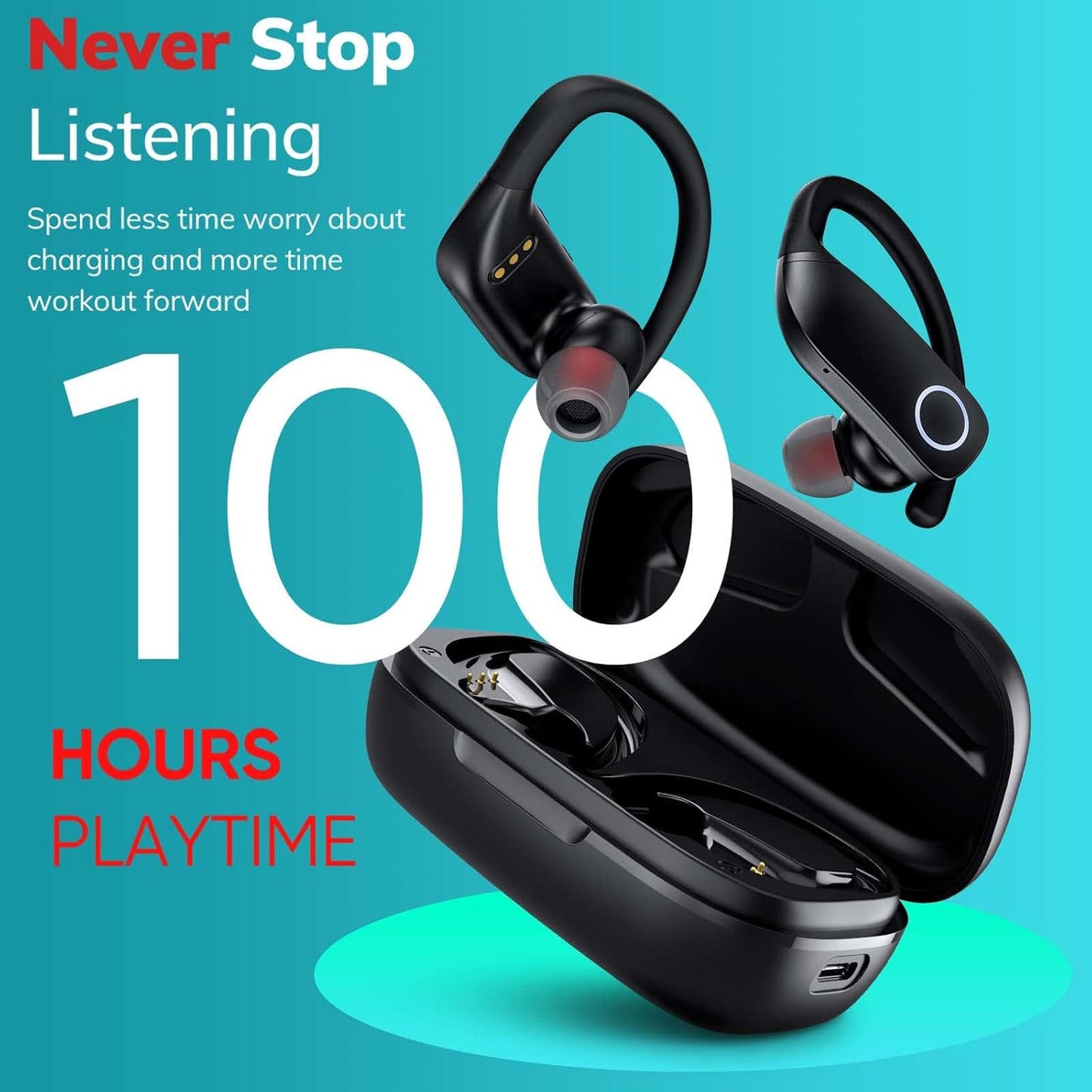 HINYCOM Auriculares inalámbricos Bluetooth.