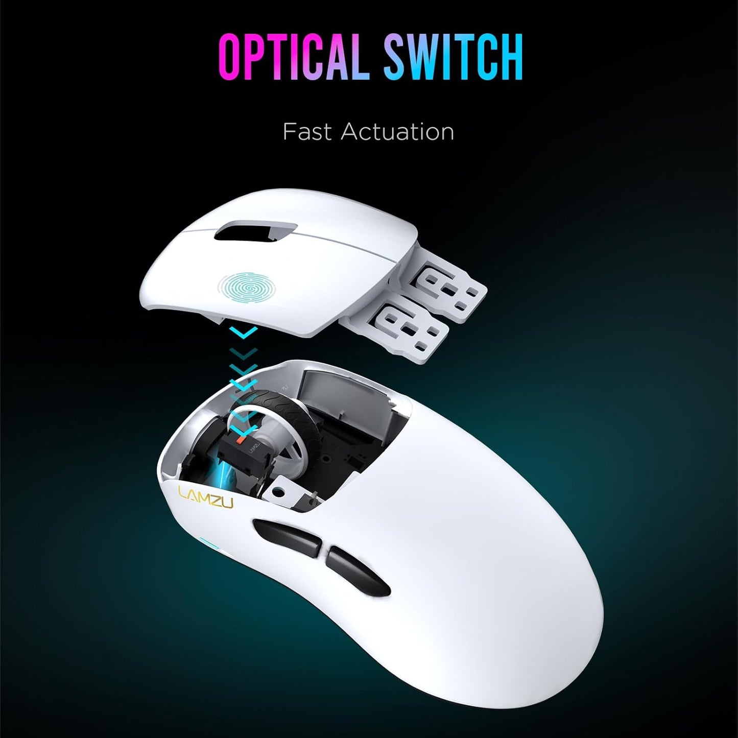 Lamzu Thorn - mouse inalámbrico para juegos, ultraligero.