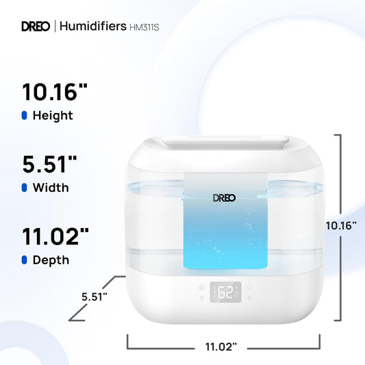 Dreo - Humidificador inteligente,aplicación y control de voz HM311S.(USADO)