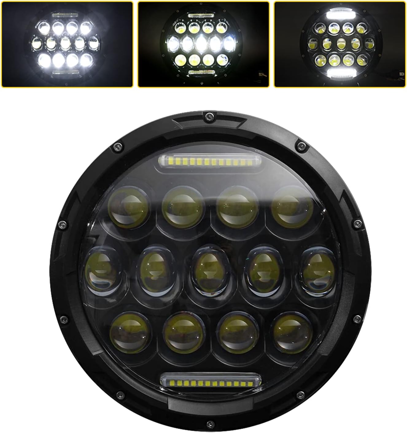 Faro alto para Jeep Wrangler, LED, 7", 6000K, 2 unidades.