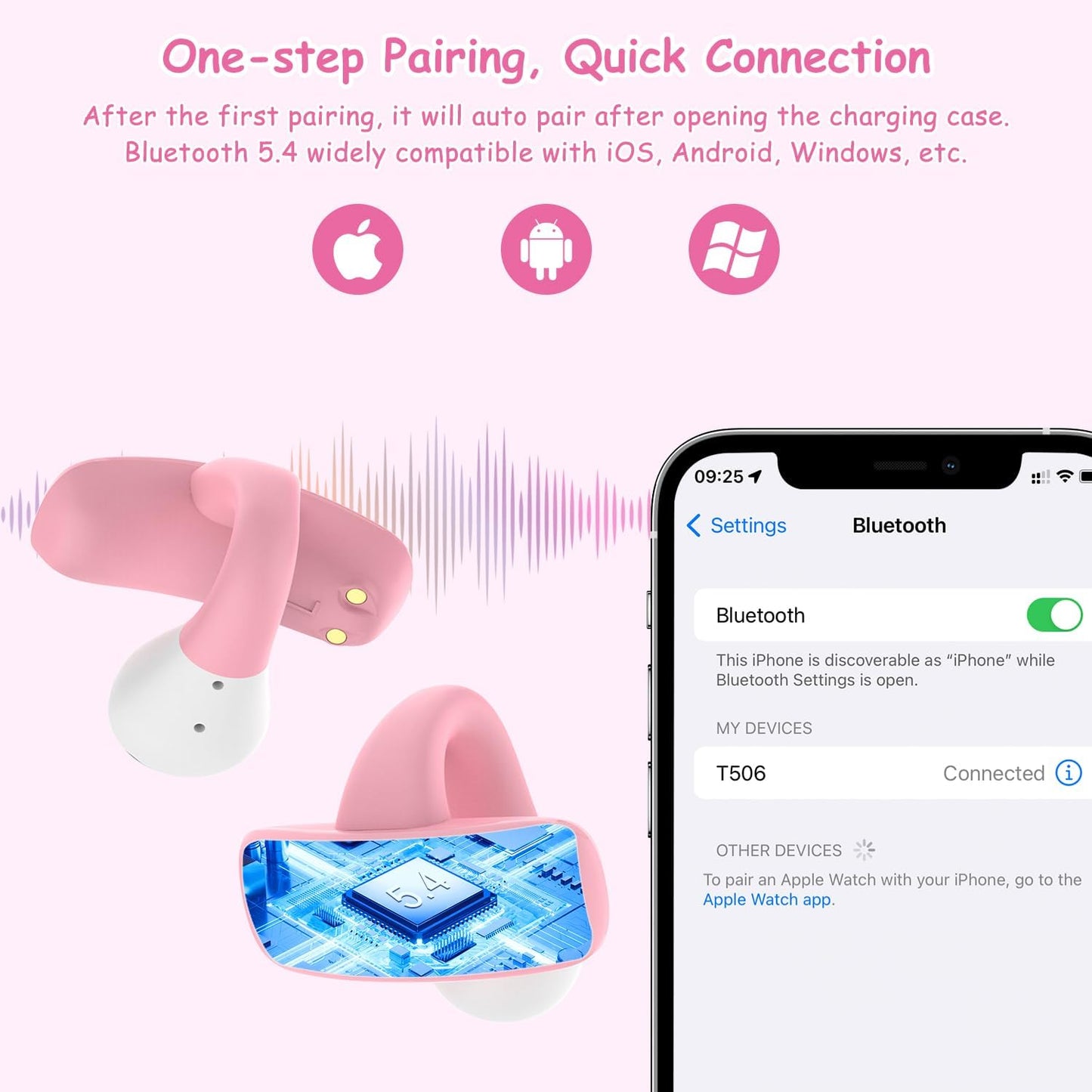 BANIGIPA- Auriculares inalámbricos para niños T502
