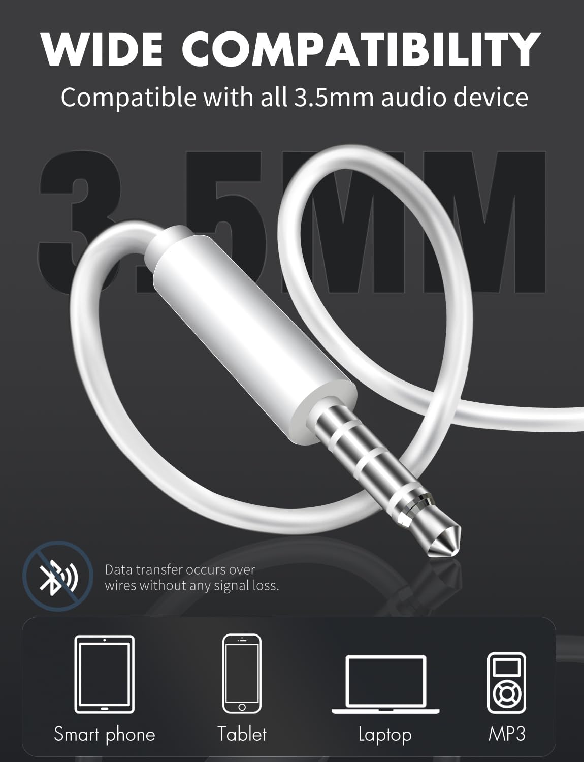 Antool Auriculares Con Cable, Llamadas Ultra Claras.(2 PACK)