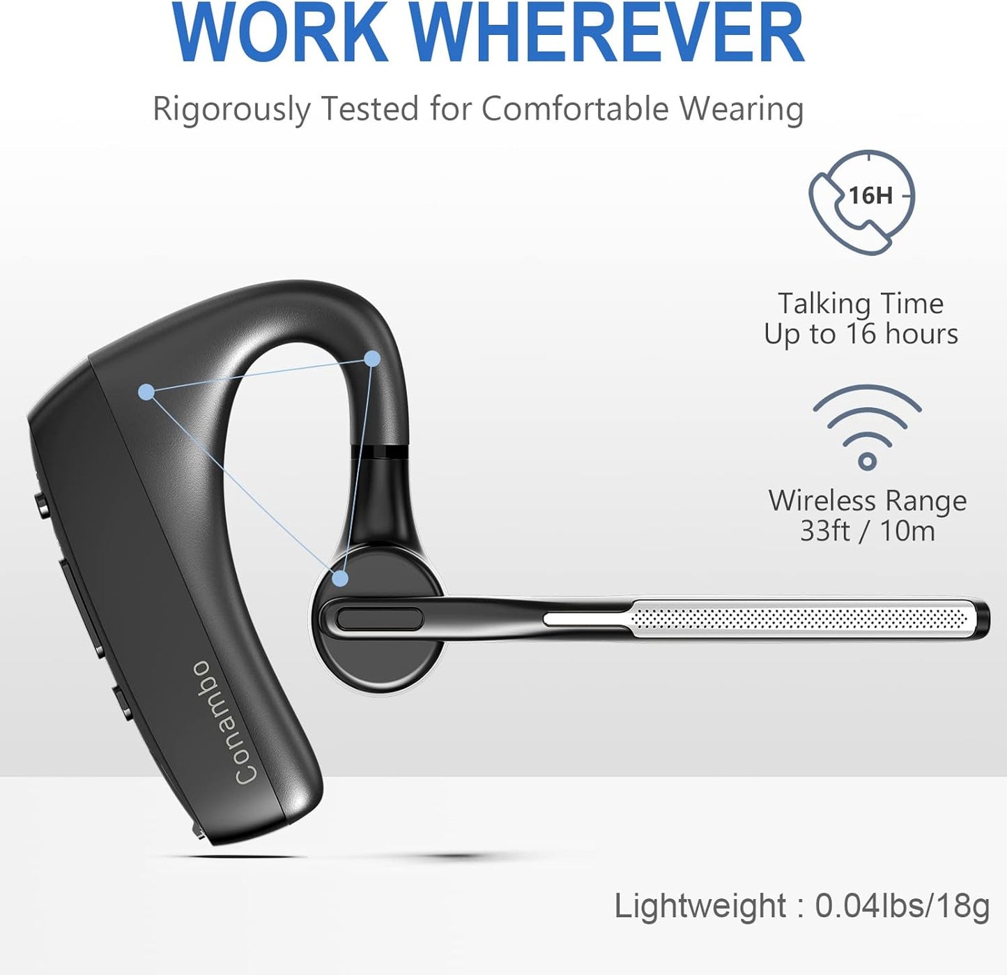 Auriculares Bluetooth CONAMBO V5.1 (USADO)